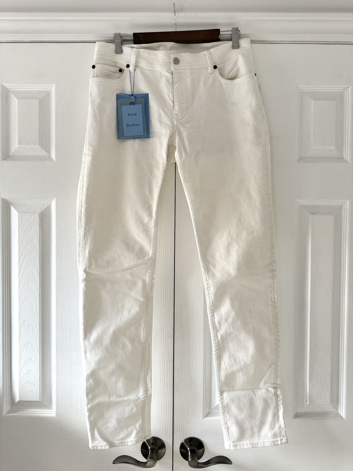 Acne Studios Acne Studios Blå Konst North White Denim Size US 31 - 2 Thumbnail