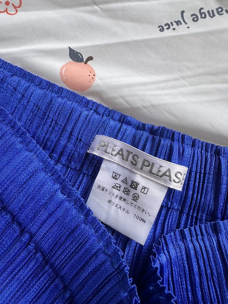 Issey Miyake Issey Miyake size:2 Blue pleated puff pants Size 31" - 8 Thumbnail