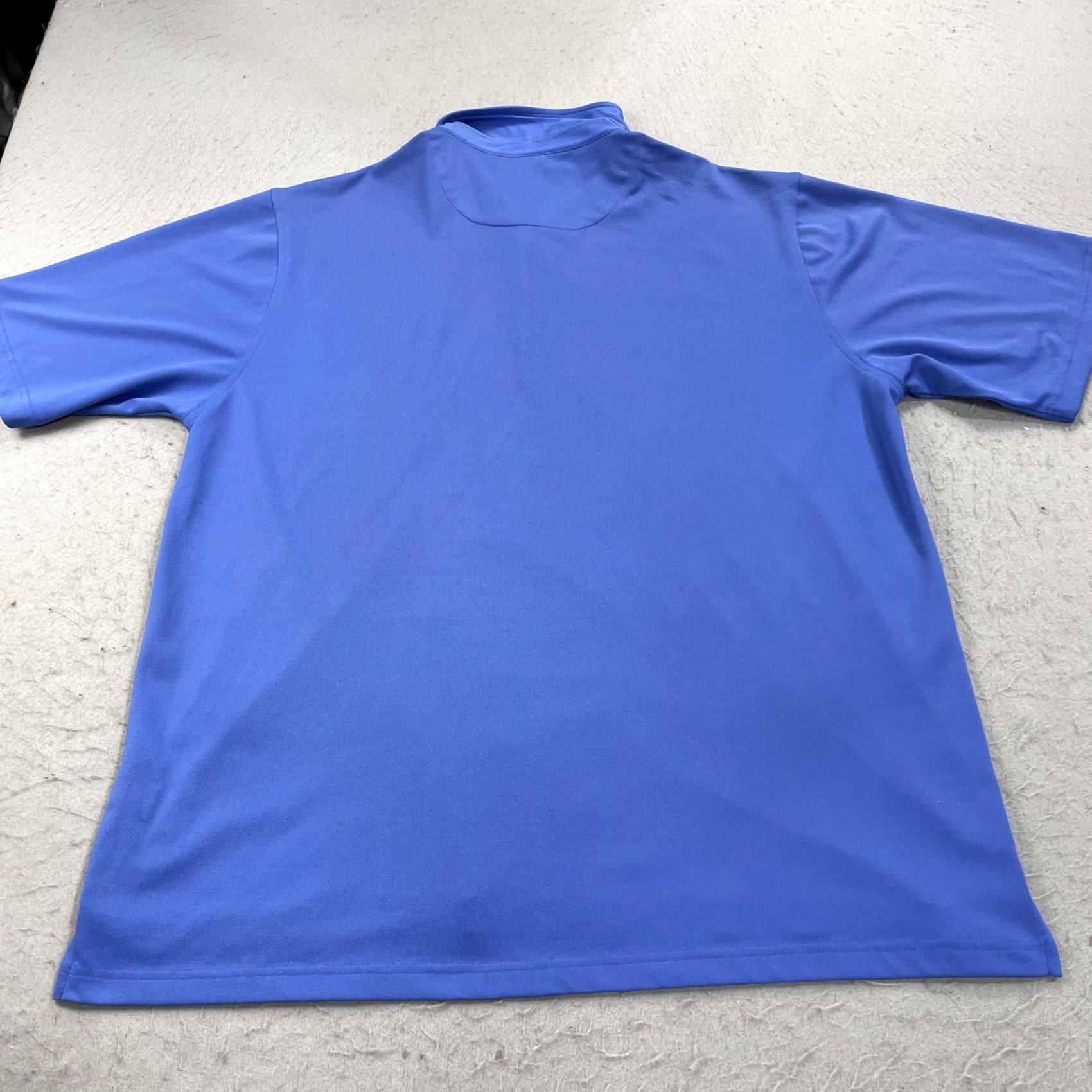 Vintage Nike Sand Valley Polo Shirt Mens XL Blue Solid Donald Ross Logo Performance Polo Size US XL / EU 56 / 4 - 7 Thumbnail
