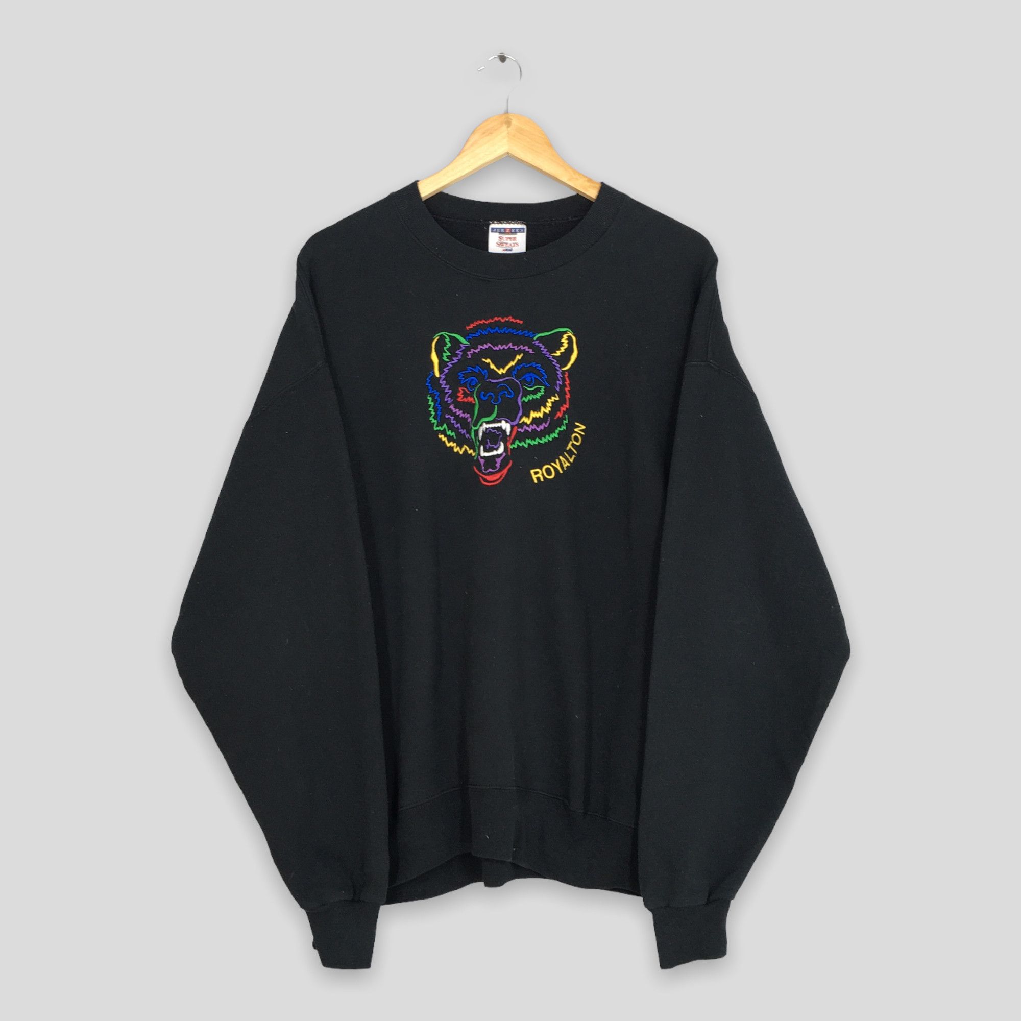 Jerzees Vintage 90s North Royalton Bears Ncaa Sweatshirt XLarge Size US XL / EU 56 / 4 - 1 Thumbnail
