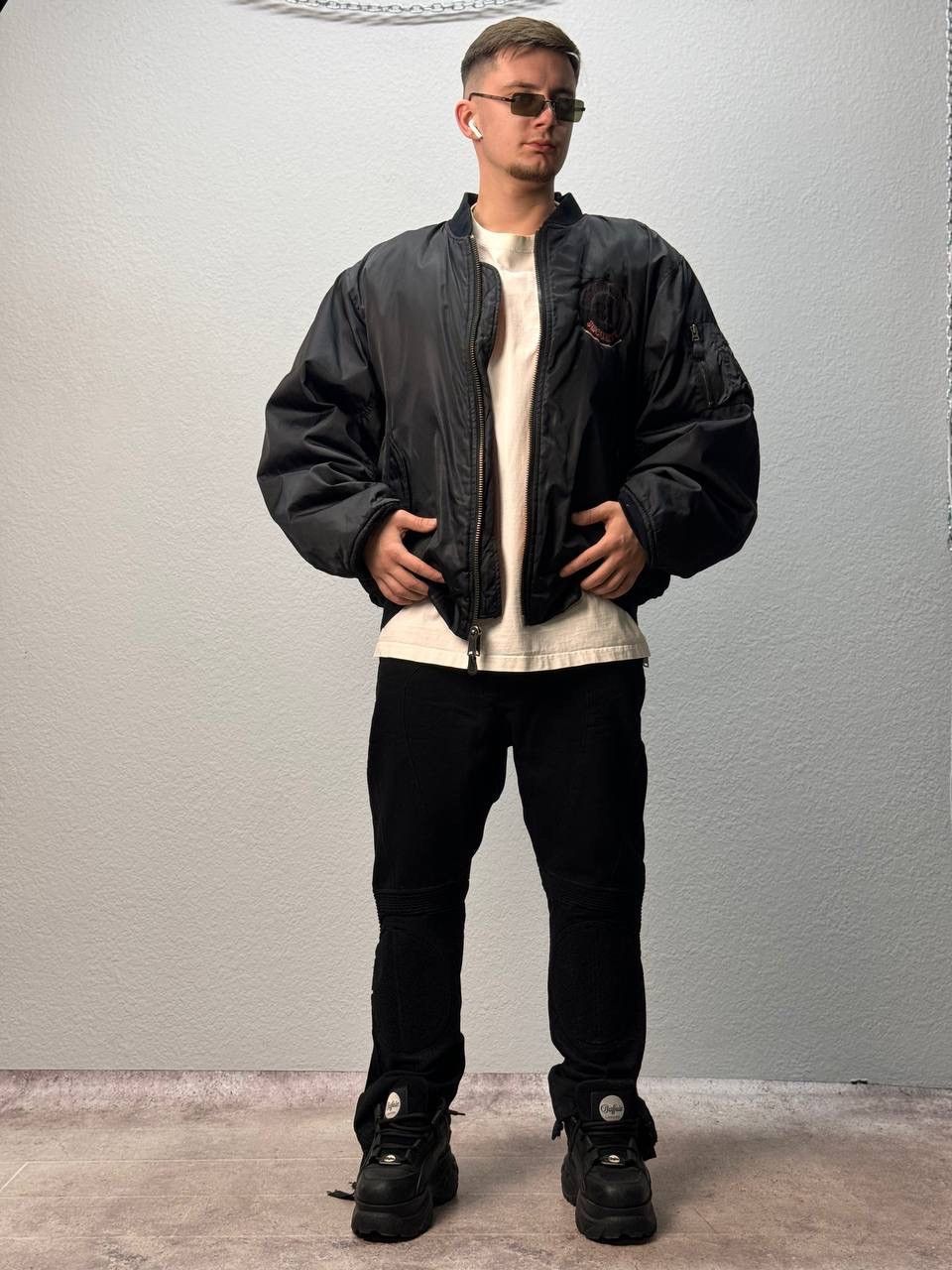 Alpha Industries OKAMOTO Security INDUSTRIES MA1 BOMBER JACKET FADED COLORS Size US L / EU 52-54 / 3 - 4 Thumbnail