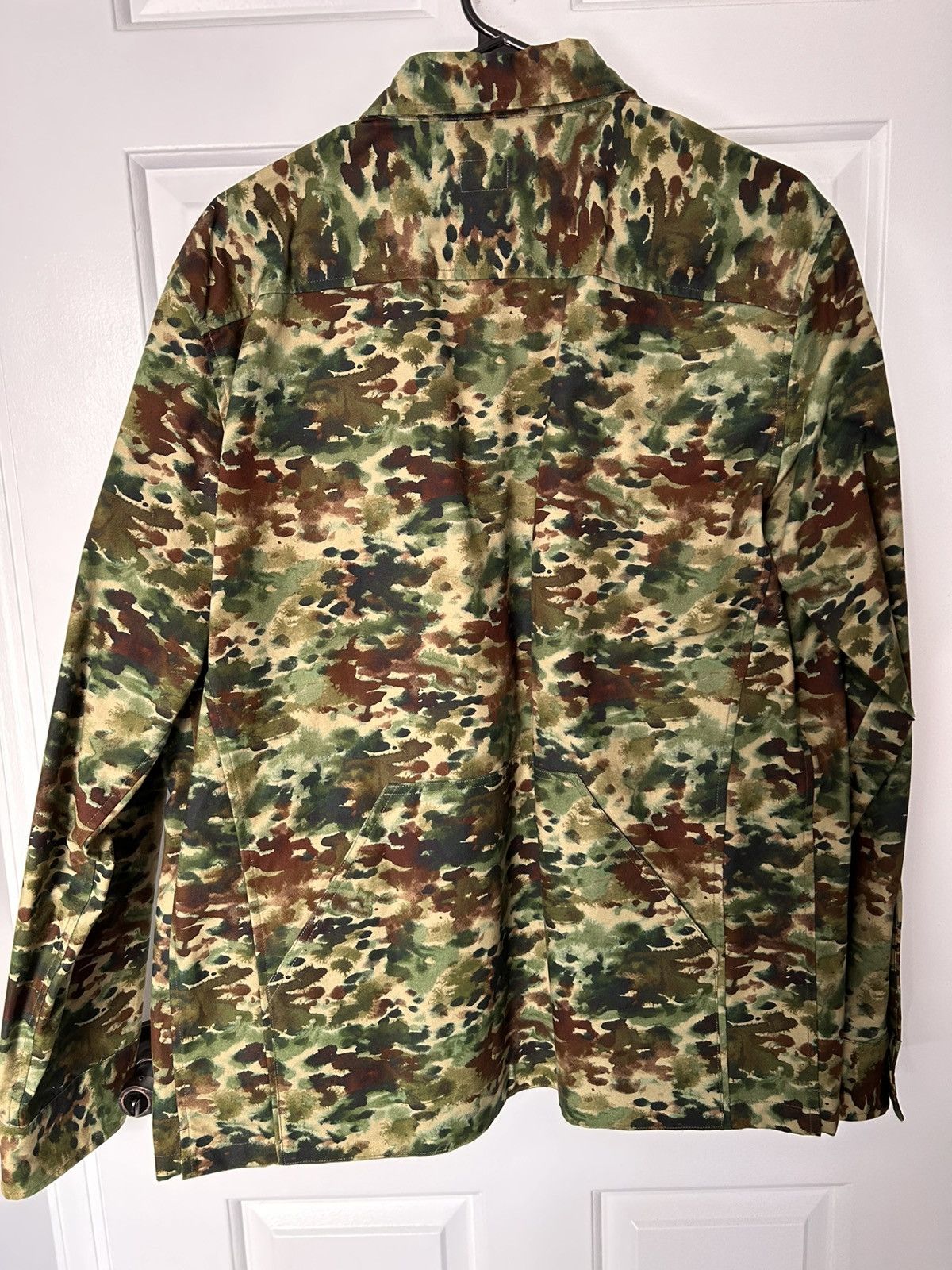 Sid Mashburn Sid Mashburn Camouflage Print Waxed Cotton Overshirt Jacket Size US L / EU 52-54 / 3 - 5 Thumbnail
