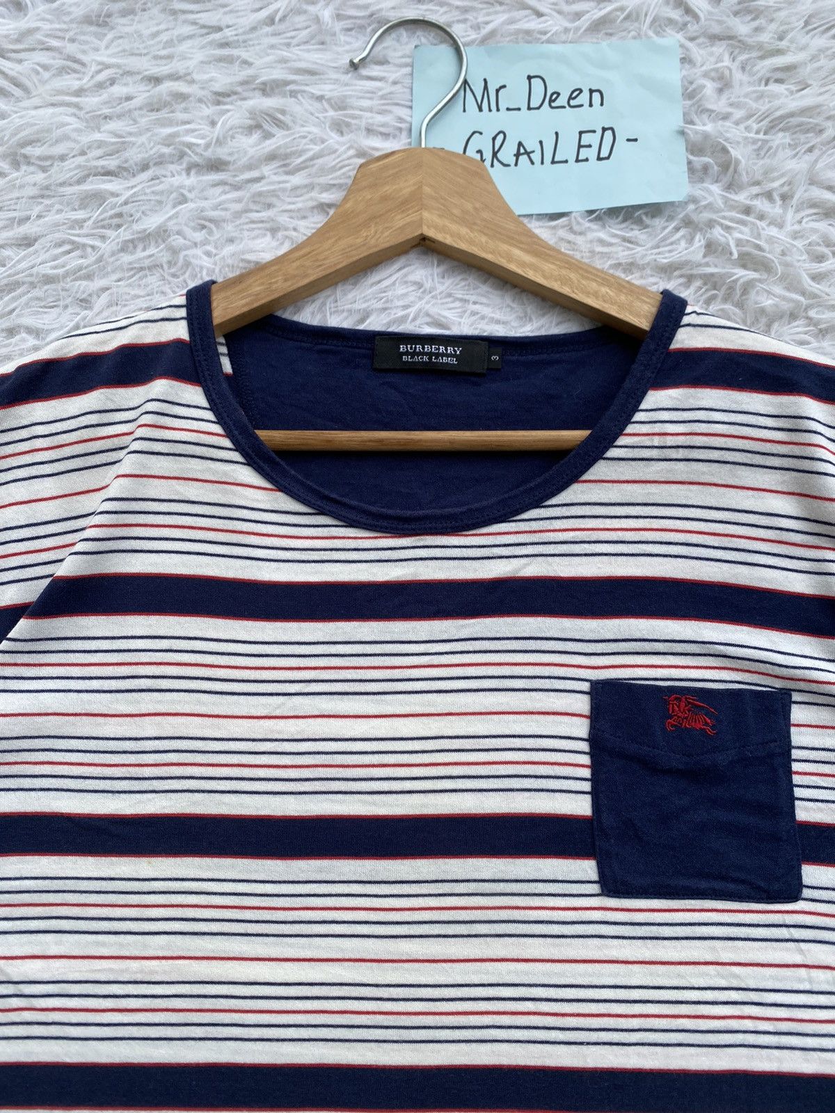 Burberry Rare Vintage Burberry Stripes Tshirt Size US M / EU 48-50 / 2 - 11 Thumbnail