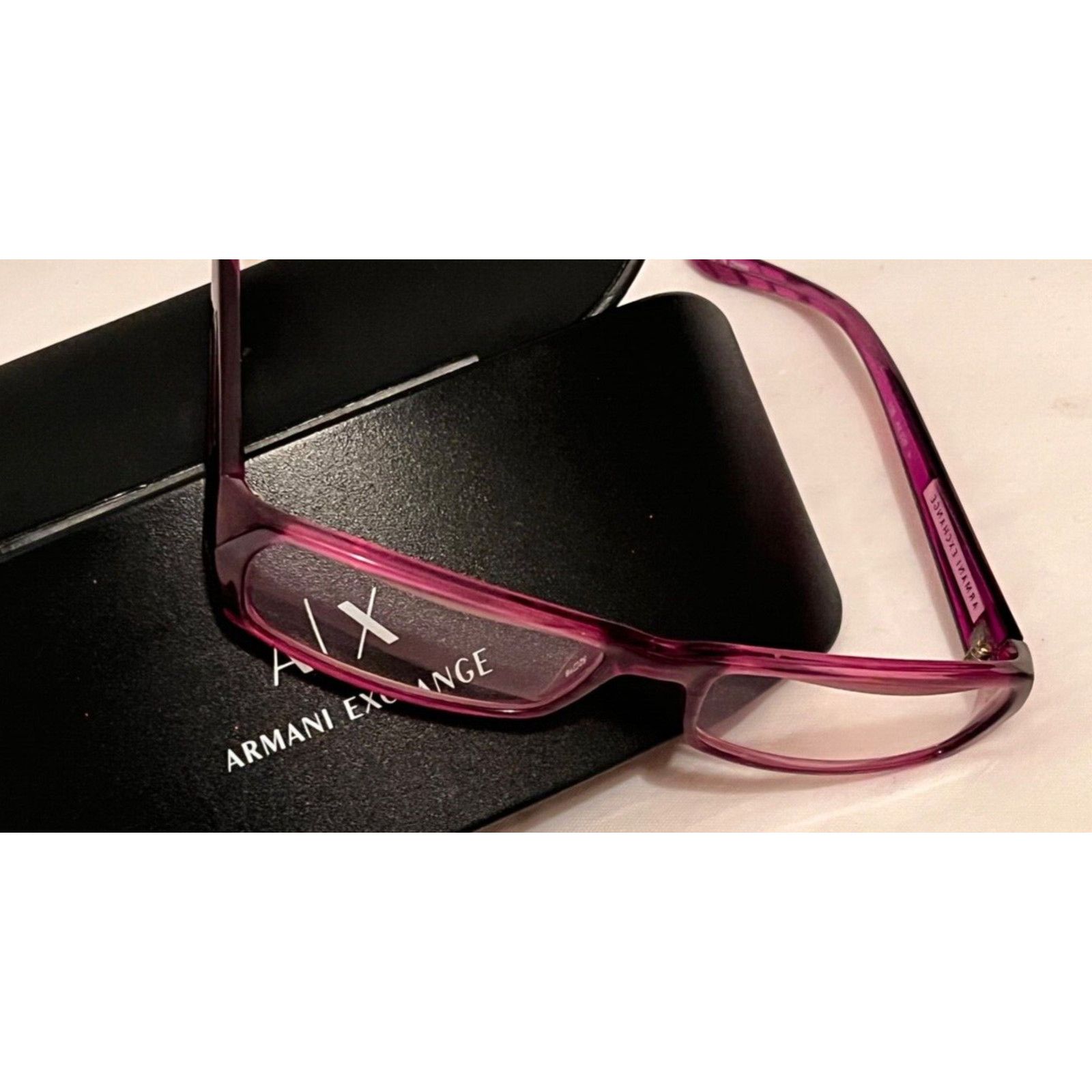 Armani Exchange Armani Exchange Glasses Frame ~ With Case ~ Purple Size ONE SIZE - 1 Thumbnail