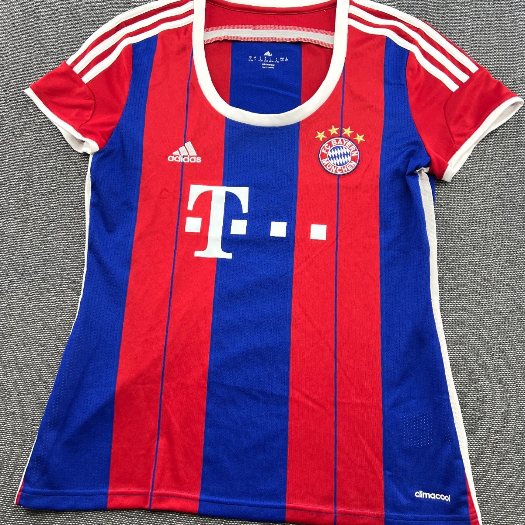 Adidas adidas Bayern Munich 2014 2015 Home Xabi Alonso #3 Football Jersey Womens L Multicolor Short Sleeve Jersey Womens Large Adidas Size L / US 10 / IT 46 - 3 Thumbnail