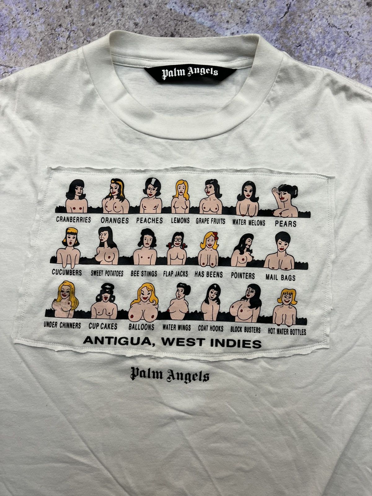 Palm Angels Palm Angels “Antigua West Indies” Custom Tee — White — L/XL Size US L / EU 52-54 / 3 - 1 Thumbnail