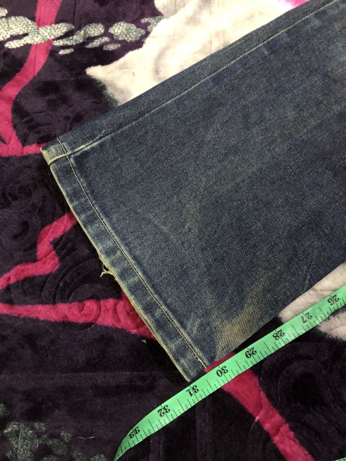 14th Addiction Changing times biker punk flare distressed denim Size US 31 - 13 Thumbnail