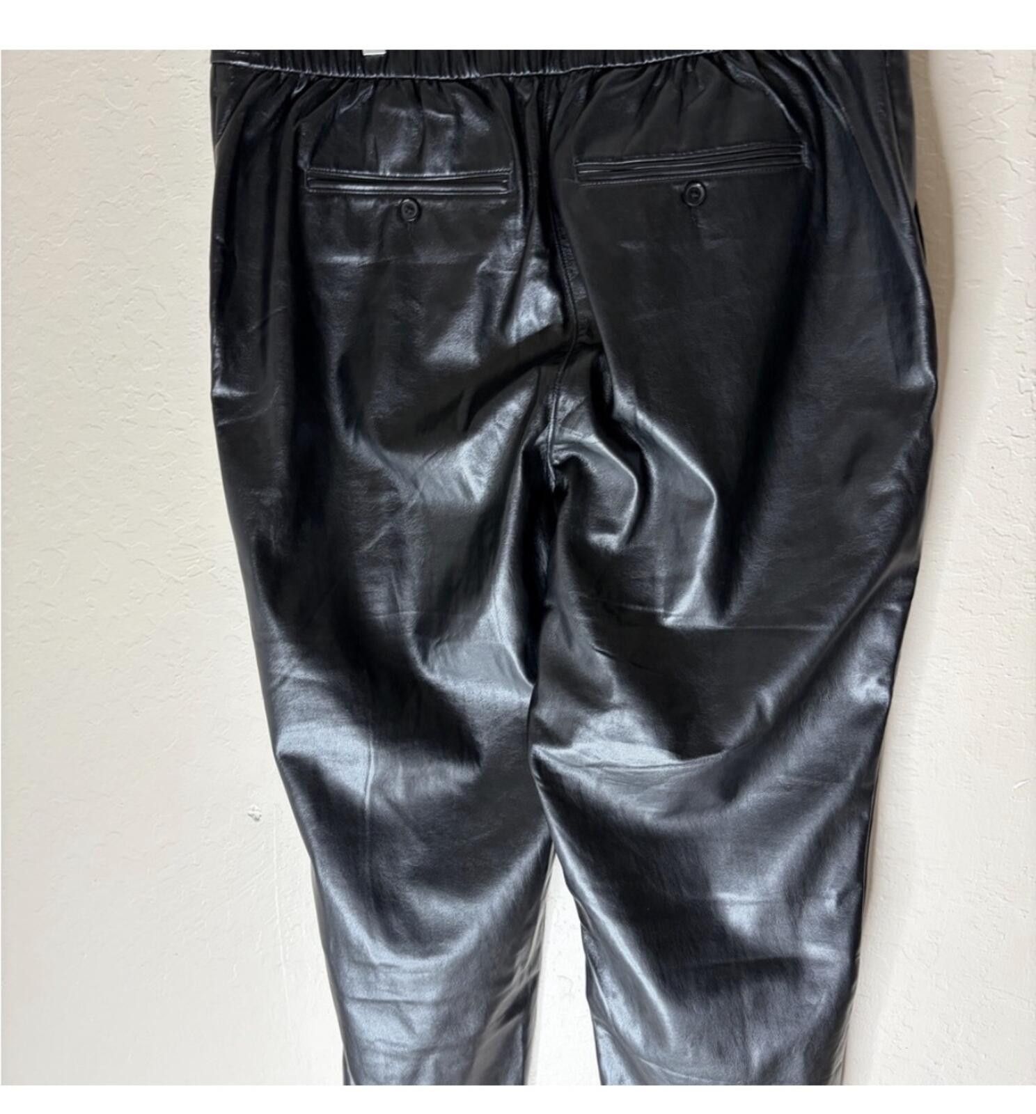 Banana Republic Banana Republic Black Leather Pants Size 40" / US 18 - 6 Thumbnail