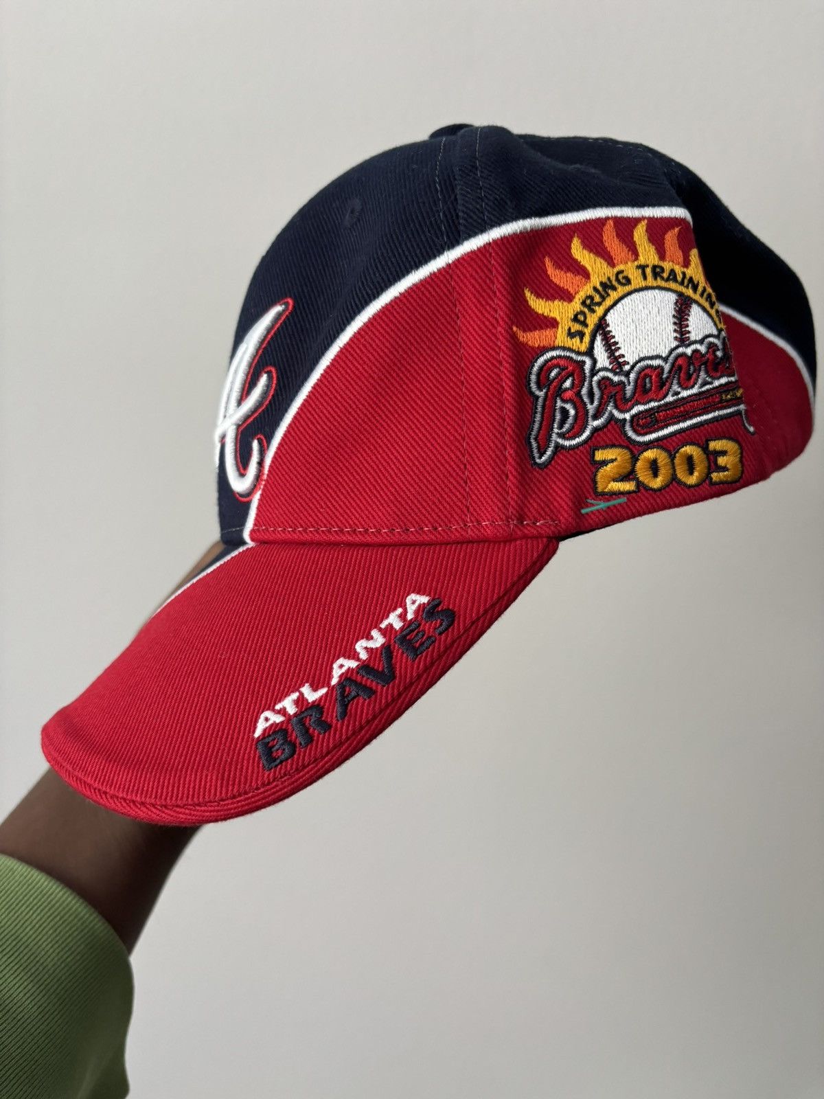 Vintage Atlanta Braves 2003 Spring Training Merchandise Hat Size ONE SIZE - 3 Thumbnail