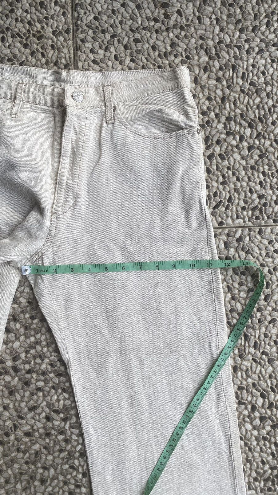 Issey Miyake TETE HOMME WHITE LINEN TROUSER PANTS Size US 32 / EU 48 - 5 Thumbnail