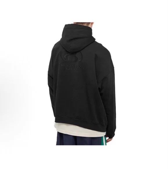 Balenciaga Balenciaga embroidered logo hoodie black size 1 Size ONE SIZE - 7 Thumbnail