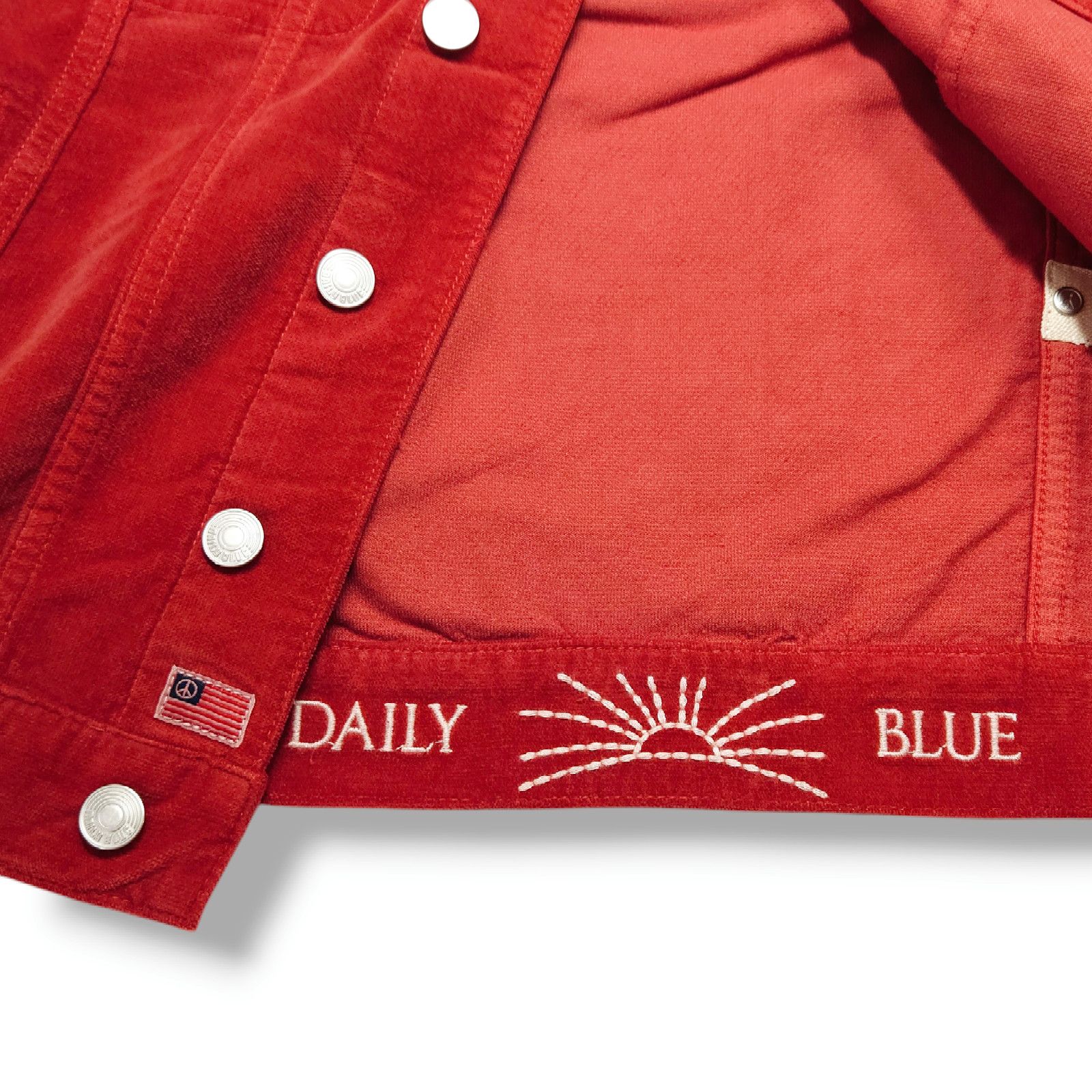 AG Adriano Goldschmied NWT Daily Blue Flacky Trucker Velveteen Jacket Sz. S Swing Size S / US 4 / IT 40 - 9 Thumbnail