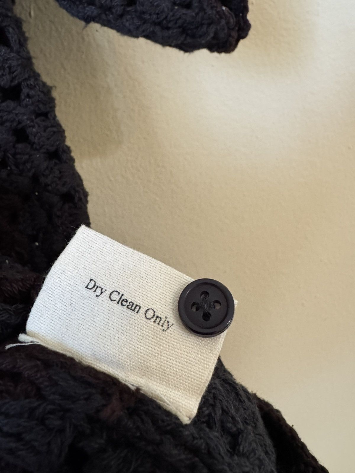 Bode Bode Overdyed Crochet Button Up Shirt Black L XL Size US L / EU 52-54 / 3 - 6 Thumbnail