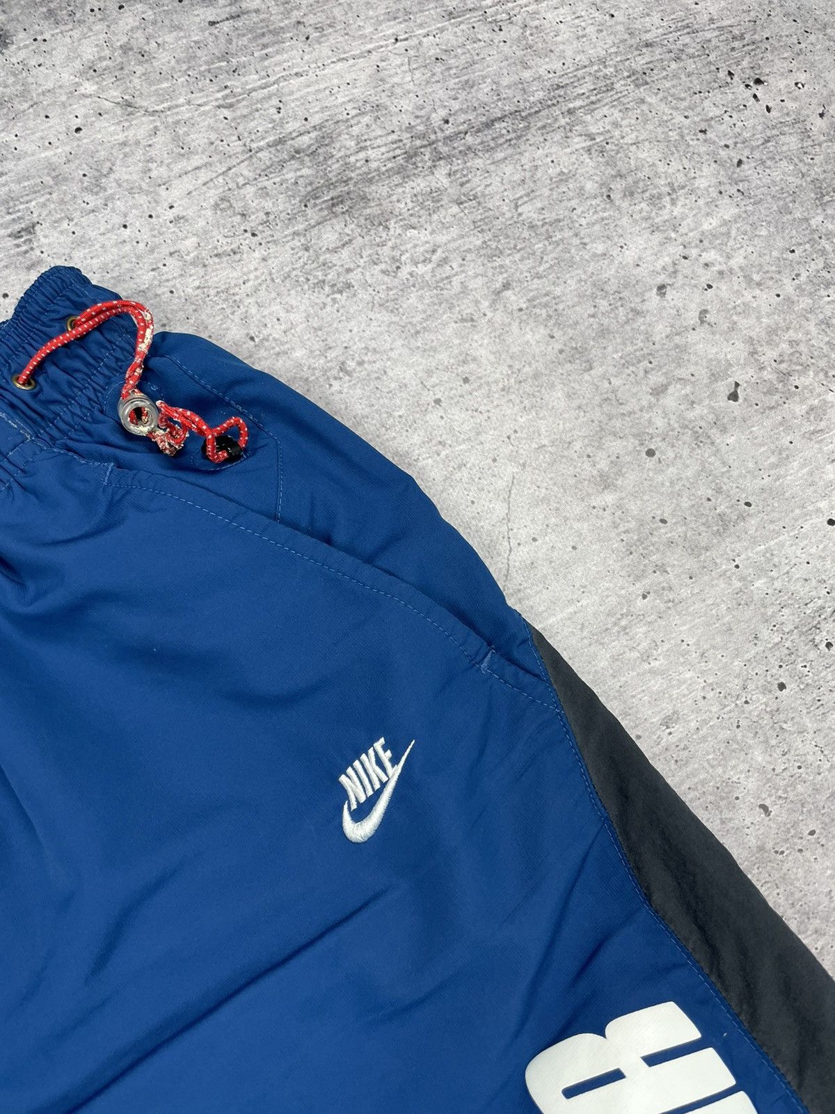 Nike Vintage Nike 90’s Y2K Style Big Logo Drill Blue Shorts Size US 30 / EU 46 - 8 Thumbnail