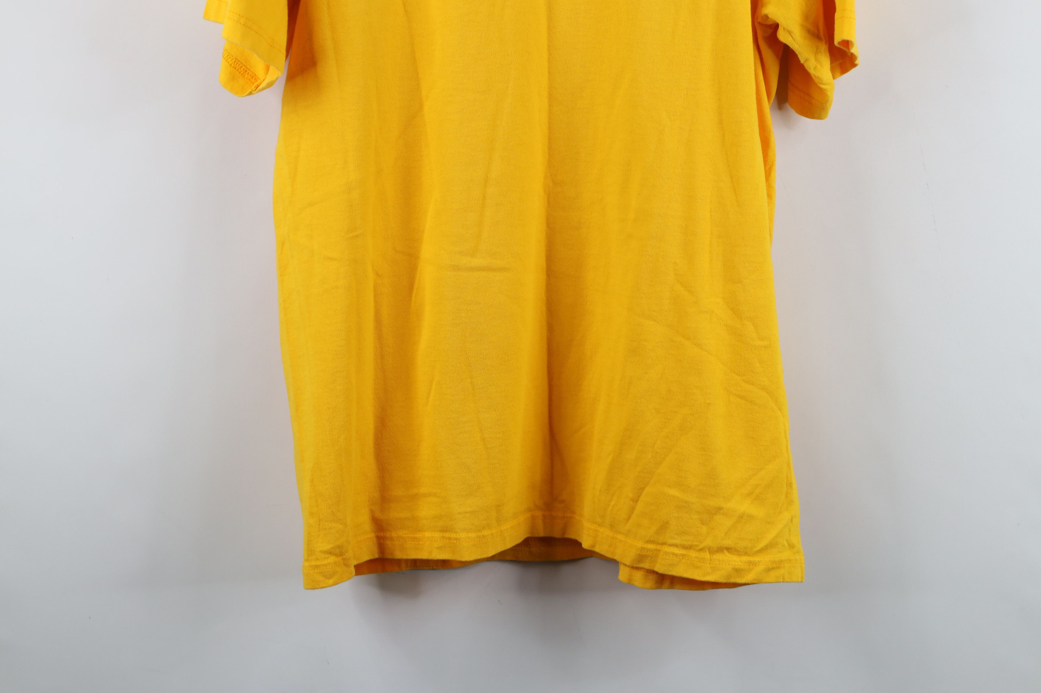 Dickies Vintage 90s Dickies Spell Out Pocket T-Shirt Yellow Cotton Size US L / EU 52-54 / 3 - 12 Thumbnail