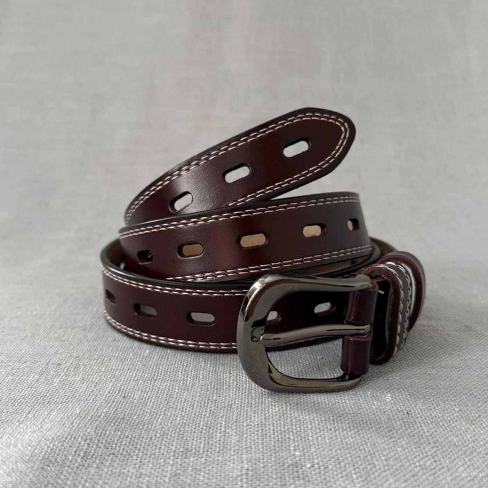 Other Burgundy maroon y2k style belt Size ONE SIZE - 1 Thumbnail