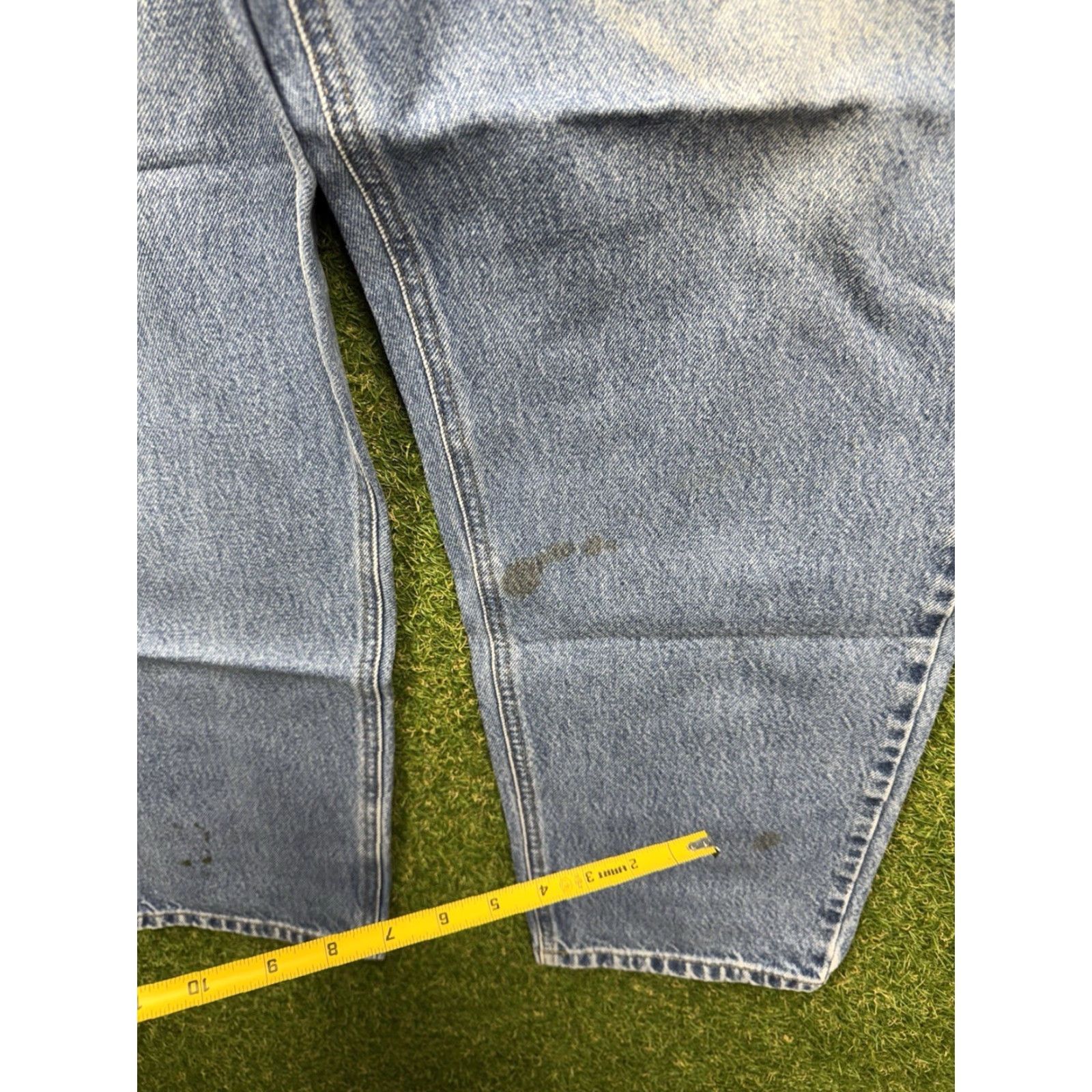 Carhartt VINTAGE Carhartt Jeans Mens 40x32 Relaxed Blue Denim B17 DST Workwear Casual Carhartt B17 Logo 5-Pocket Mens Size US 40 / EU 56 - 4 Thumbnail