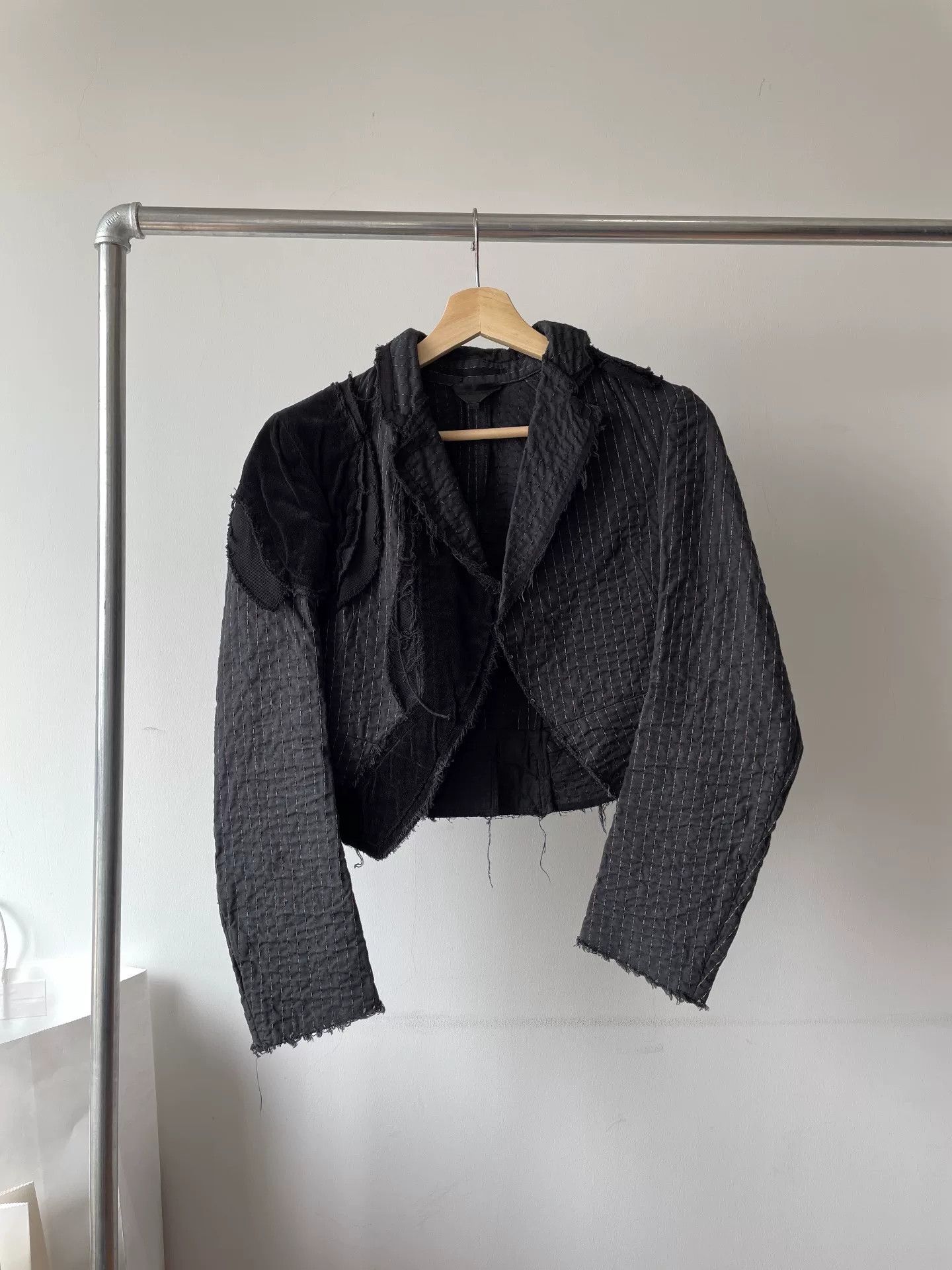 Comme des Garcons Comme des Garçons Patchwork Cropped Jacket Size XS / US 0-2 / IT 36-38 - 1 Thumbnail