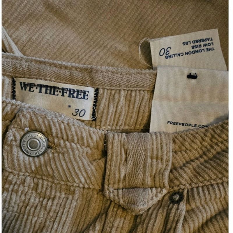 Free People New WTF London Calling Slouchy Cord Pants $198 SIZE 30 Size 30" / US 8 / IT 44 - 8 Thumbnail
