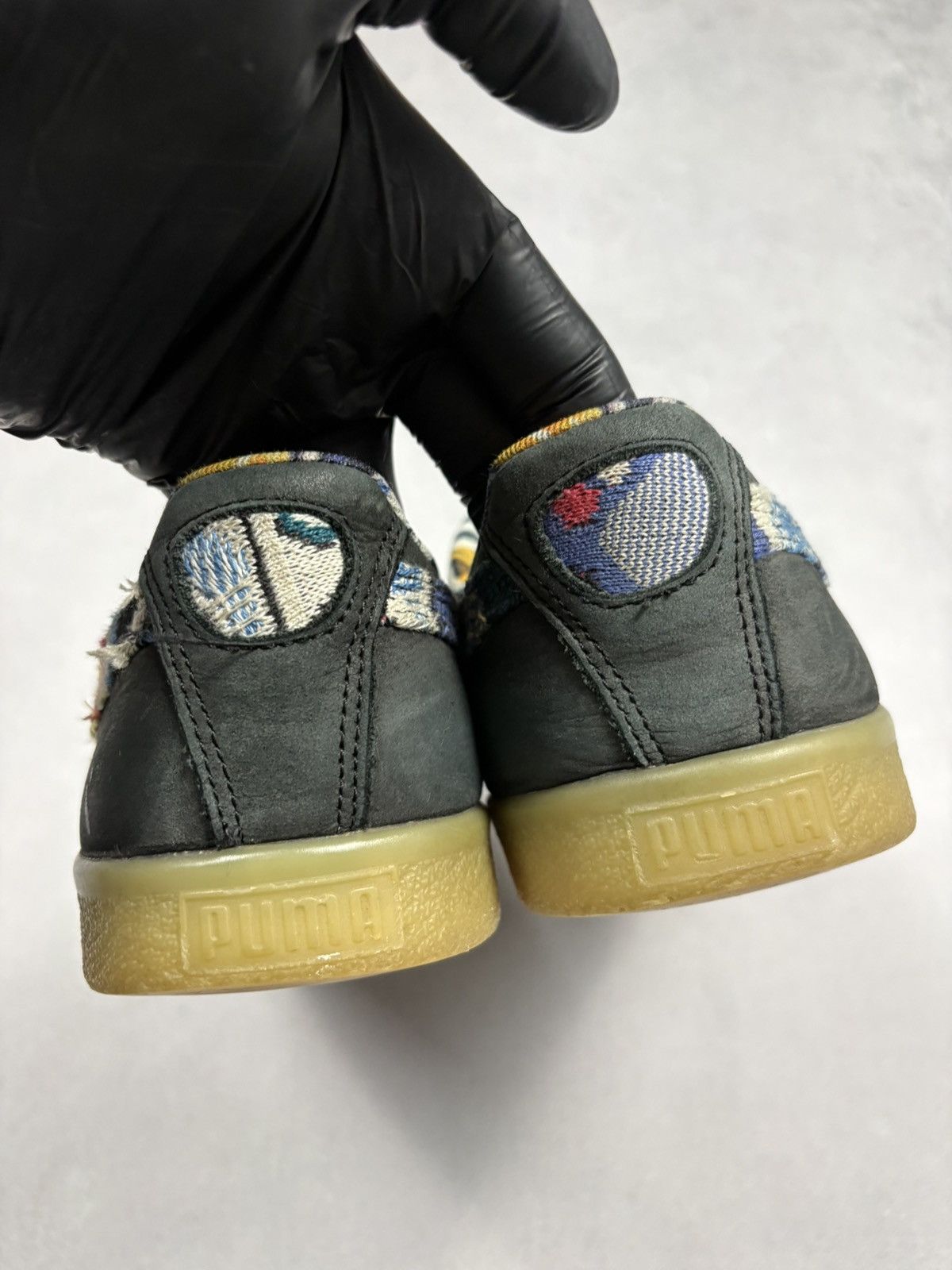 Puma Distressed Puma Clyde Coogi Patchwork Sneakers Gum Sole Y2K Size US 9.5 / EU 42-43 - 3 Thumbnail