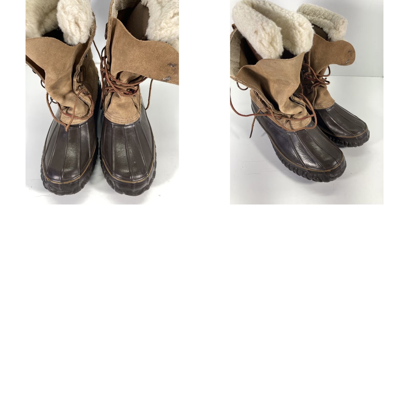 Vintage VINTAGE LaCrosse Duck Boots Men 9 Brown Leather Lace Up Removable Liner Steel Shank Snow Boot Leather Upper VTG Size US 9 / EU 42 - 11 Thumbnail