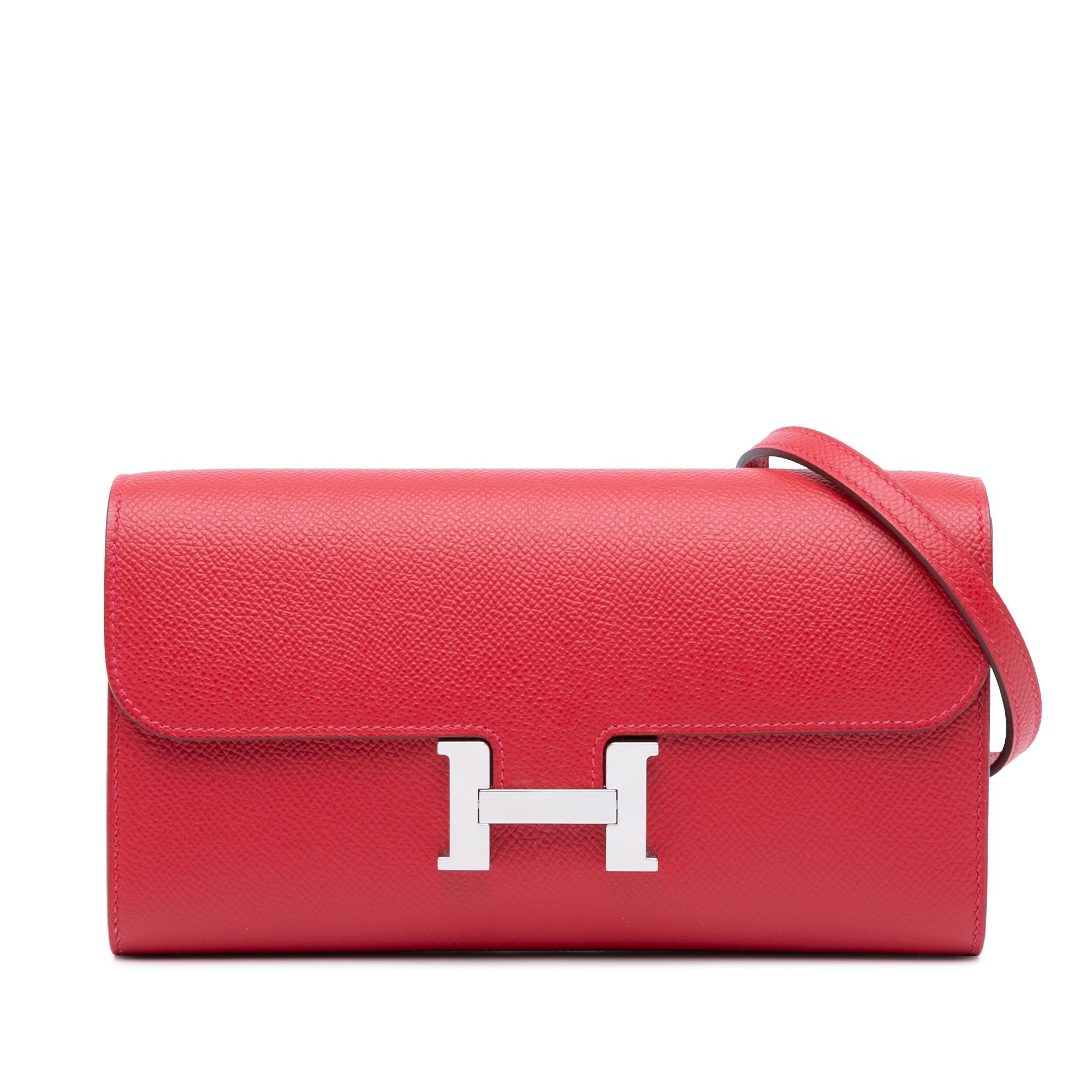 Hermes Hermès Epsom Constance Long To Go Wallet Red Size ONE SIZE - 1 Thumbnail