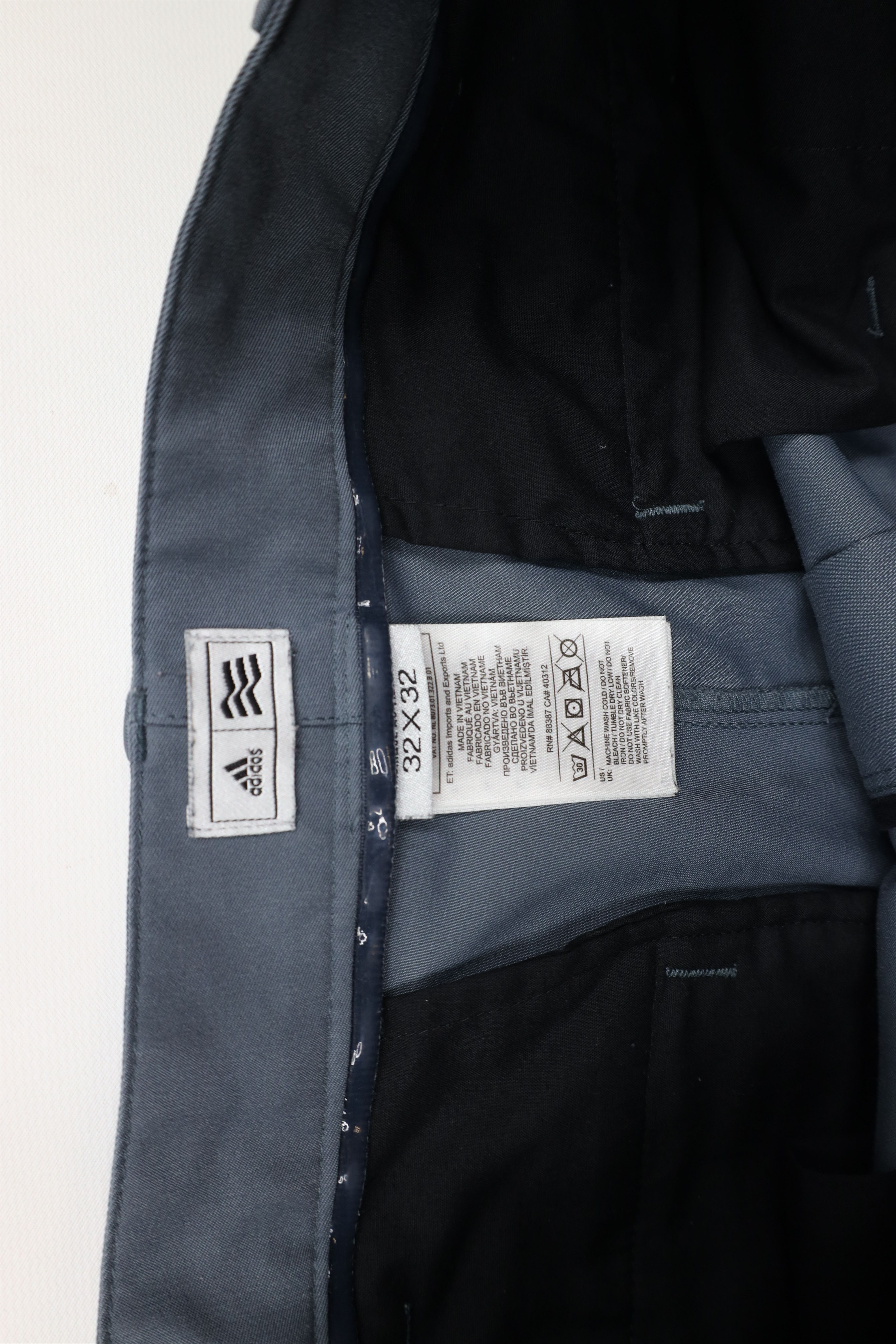 Adidas × Vintage Vintage Adidas Golf Wide Leg Tech Golfing Chino Pants Gray Size US 32 / EU 48 - 8 Thumbnail