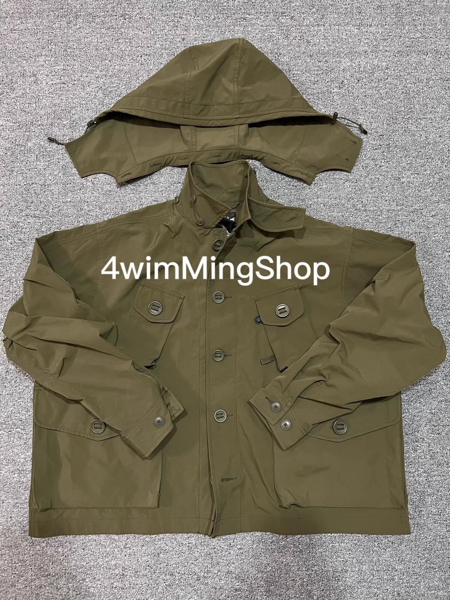 DAIWA PIER39 Green Hooded Utility Jacket Size L Size US L / EU 52-54 / 3 - 1 Thumbnail