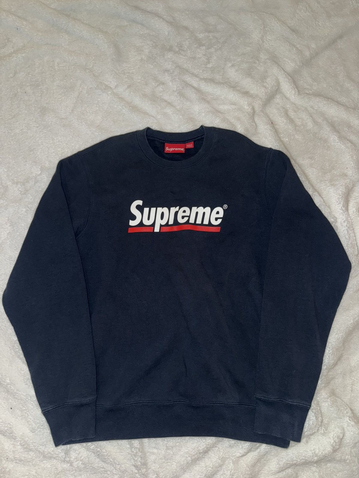 Supreme SUPREME Logo spellout crewneck sweatshirt size medium Size US M / EU 48-50 / 2 - 1 Thumbnail