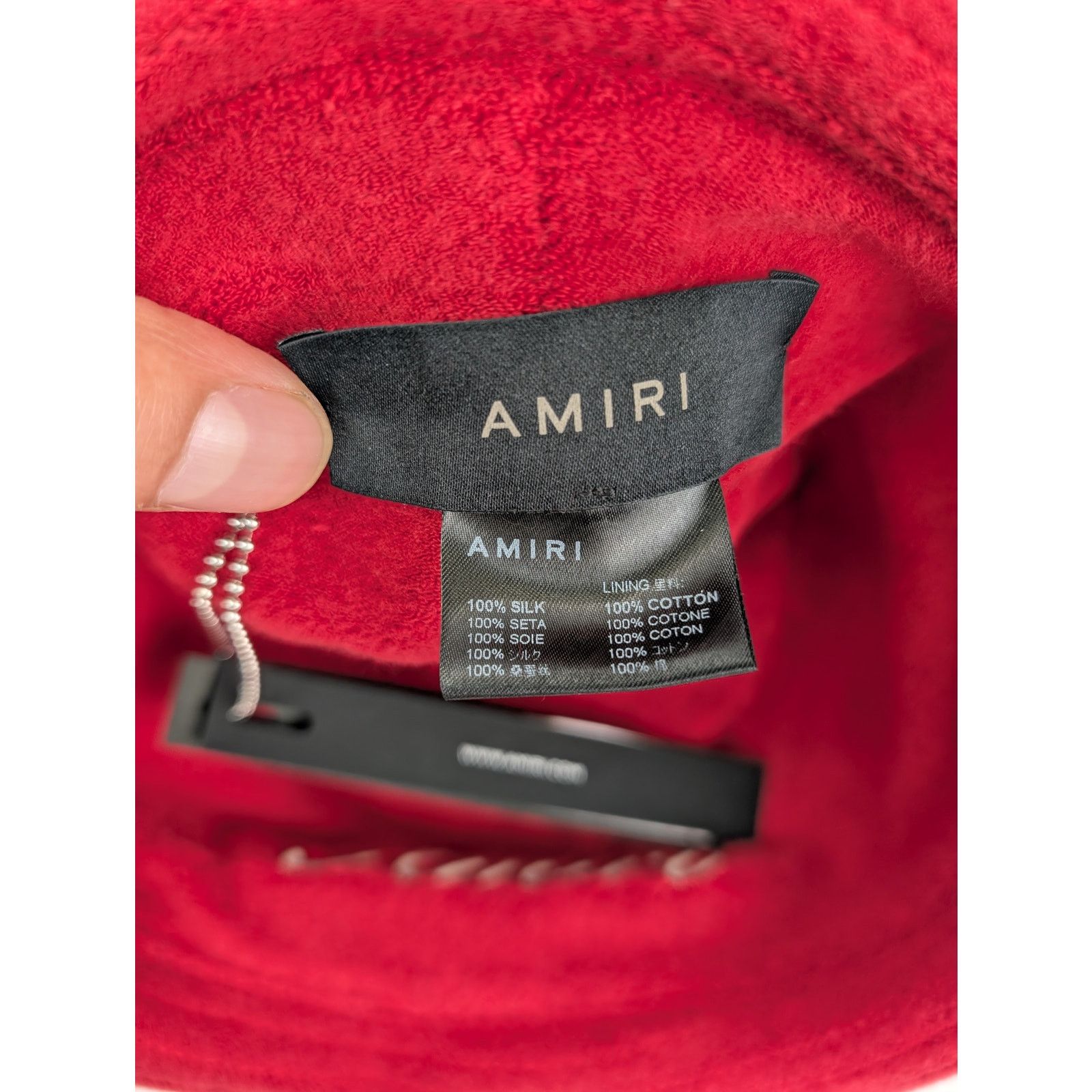Amiri o1rshd1 Size: OS / Bandana Reversible Bucket Hat / Cap Red Size ONE SIZE - 8 Thumbnail