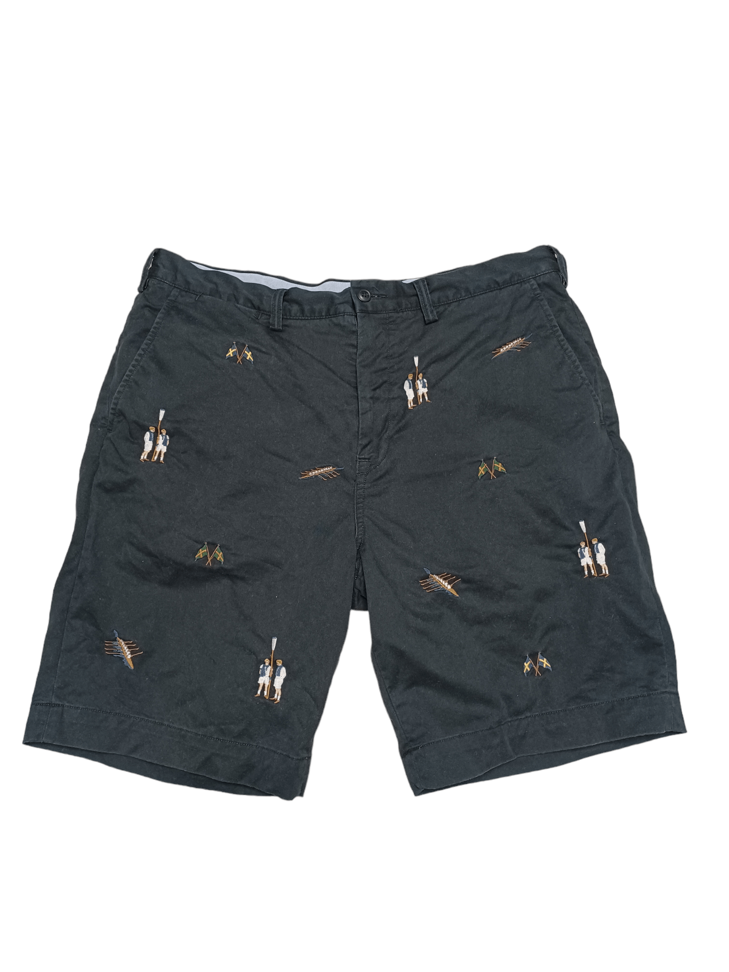 Polo Ralph Lauren VERY RARE POLO RALPH LAUREN ALL OVER EMBROIDERED SHORTS Size US 36 / EU 52 - 1 Thumbnail