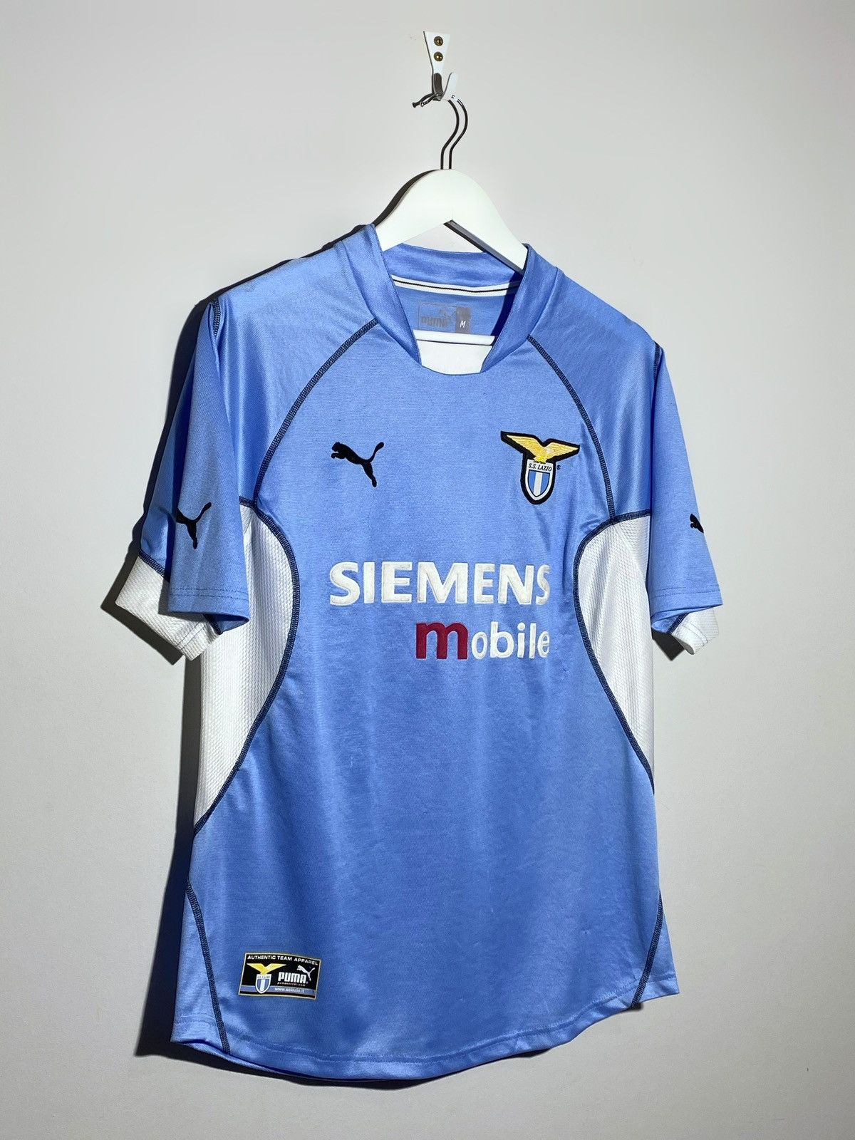Puma Vintage Puma Lazio 2001 2002 Home Football Jersey Italy Size US M / EU 48-50 / 2 - 3 Thumbnail
