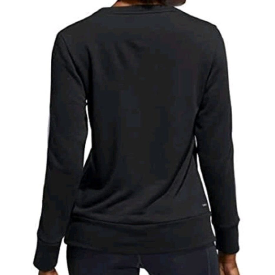 Adidas Adidas Black 3 Stripe Crew Neck Sweatshirt - Women's Small Size S / US 4 / IT 40 - 2 Thumbnail
