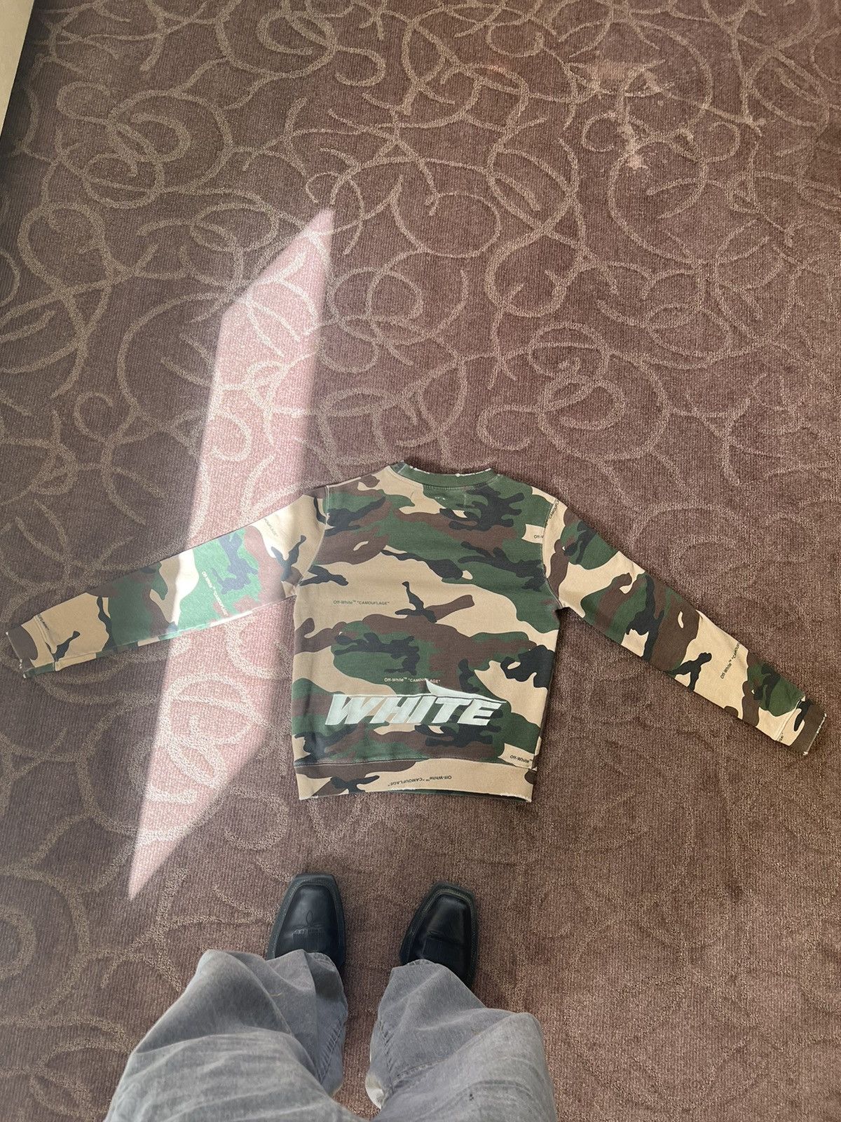 Off-White Off-White 18Aw Sweatshirt Camouflage Distressed Size US S / EU 44-46 / 1 - 2 Thumbnail