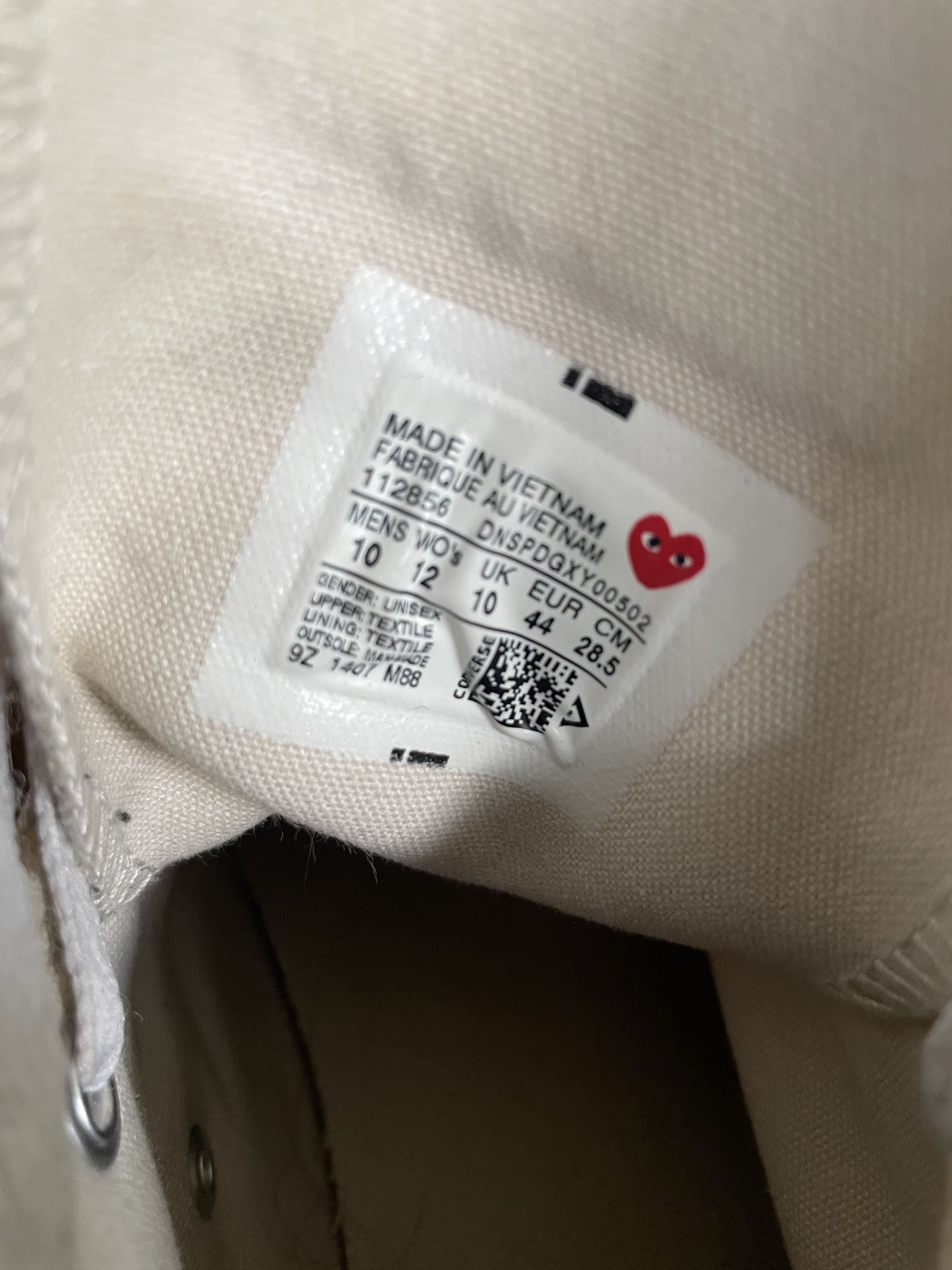 Comme des Garcons PLAY × Converse Converse x PLAY Comme des Garçons Chuck 70 Size US 10 / EU 43 - 5 Thumbnail