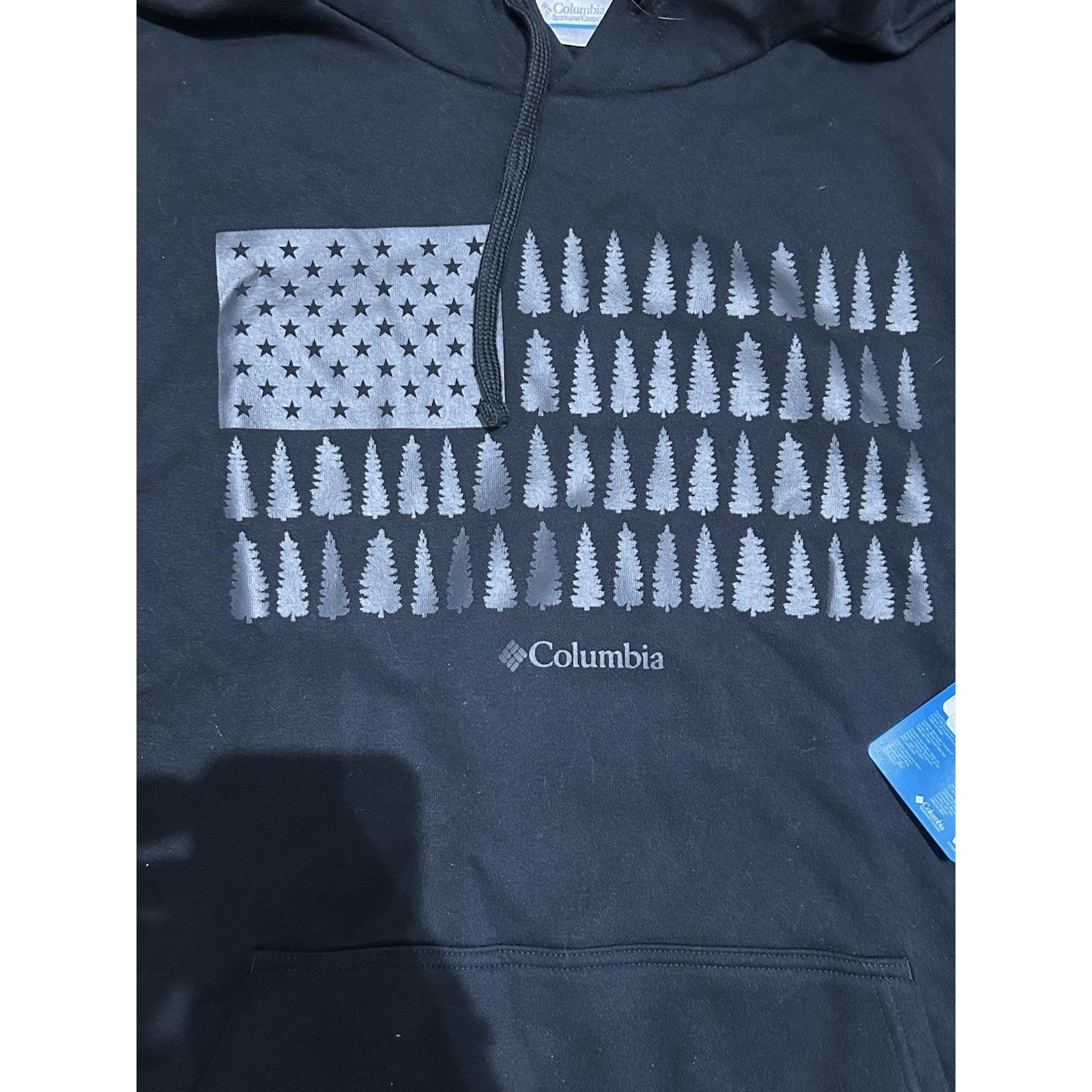 Columbia Columbia Hoodie Men's XLarge Navy Trek Graphic USA Flag Size US XL / EU 56 / 4 - 2 Thumbnail