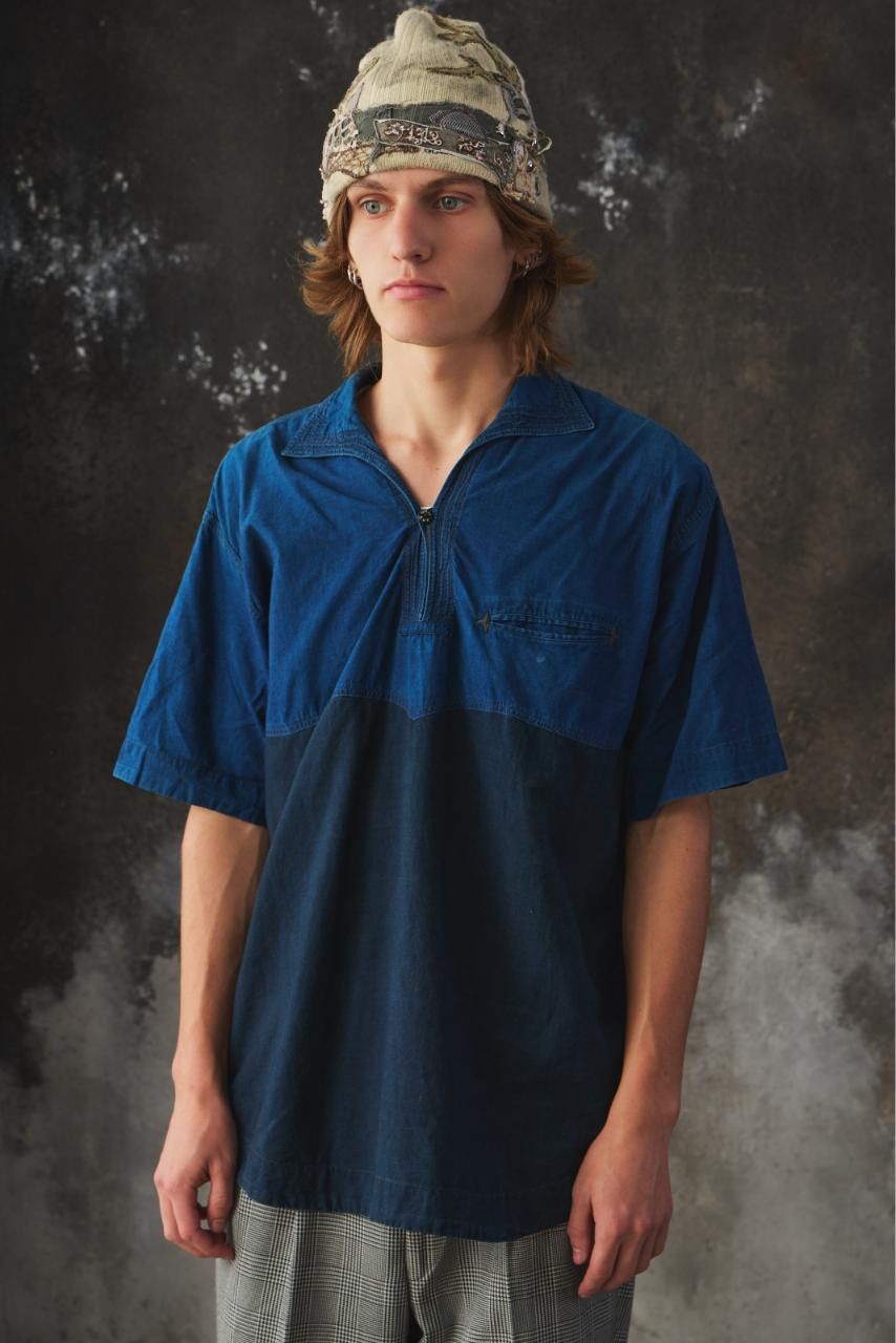 Umii 908 Umii 908 Indigo Two-Tone Pullover Shirt/ 45RPM Size US L / EU 52-54 / 3 - 2 Thumbnail