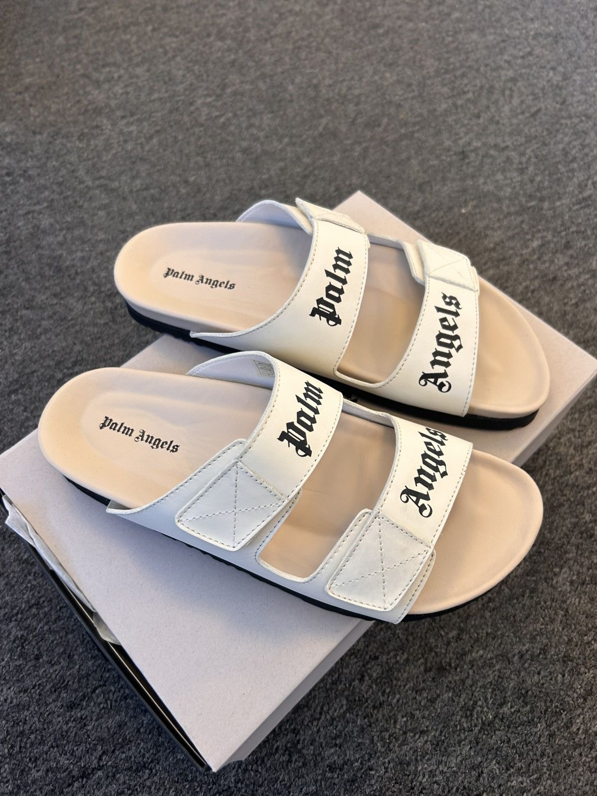 Palm Angels Palm Angels Logo Sandals Size US 11 / EU 44 - 7 Thumbnail