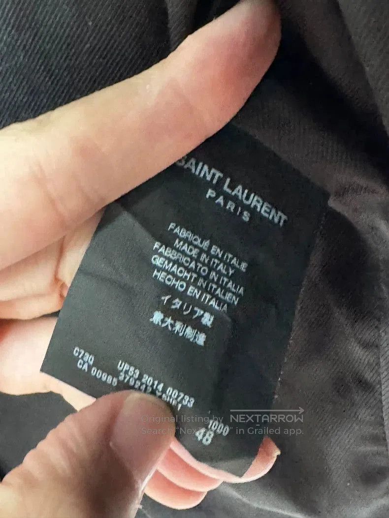Saint Laurent Paris Saint Laurent Fringe Leather Biker Jacket. Size US L / EU 52-54 / 3 - 6 Thumbnail