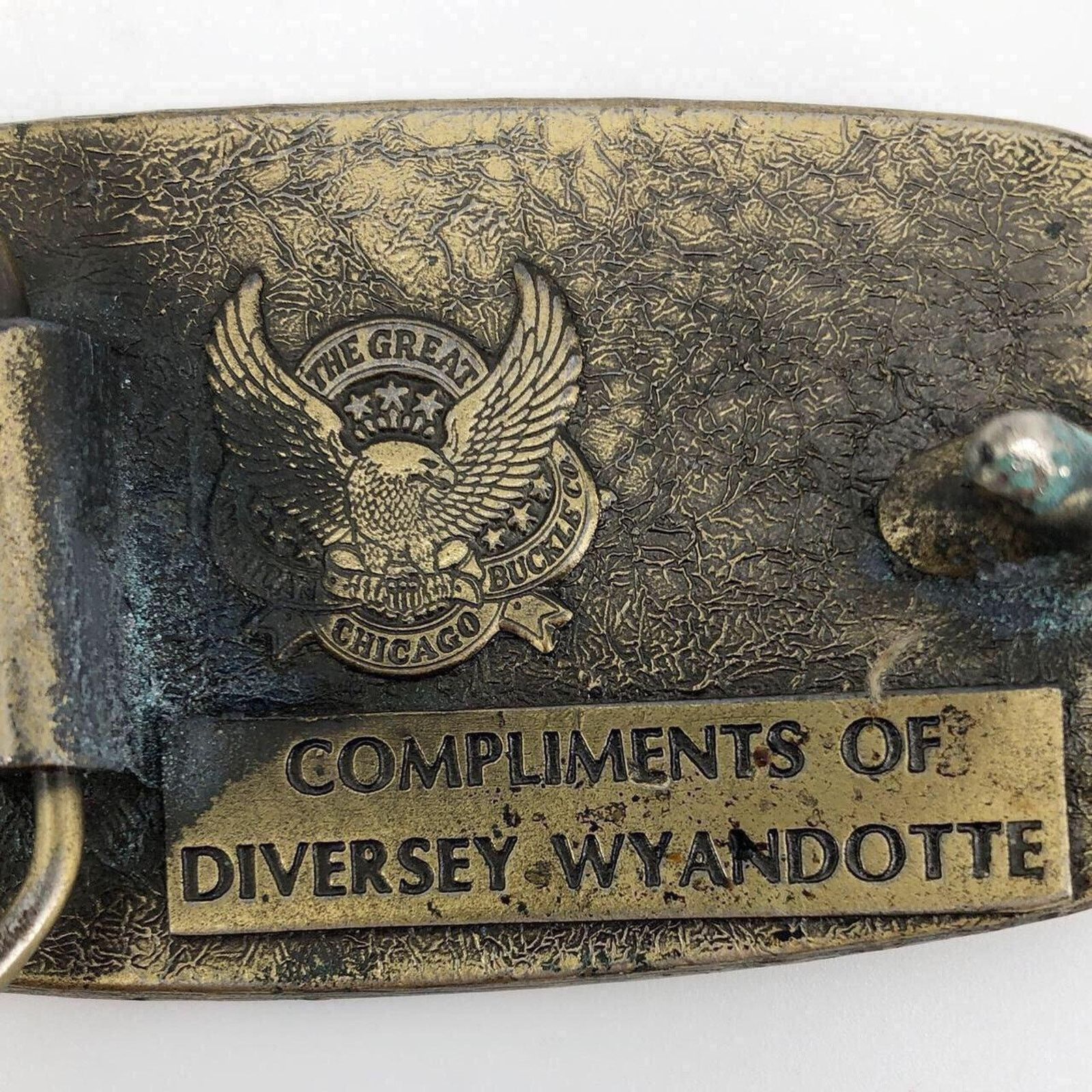 Vintage Dairymen brass belt buckle 90s 1990s vintage Size ONE SIZE - 3 Thumbnail