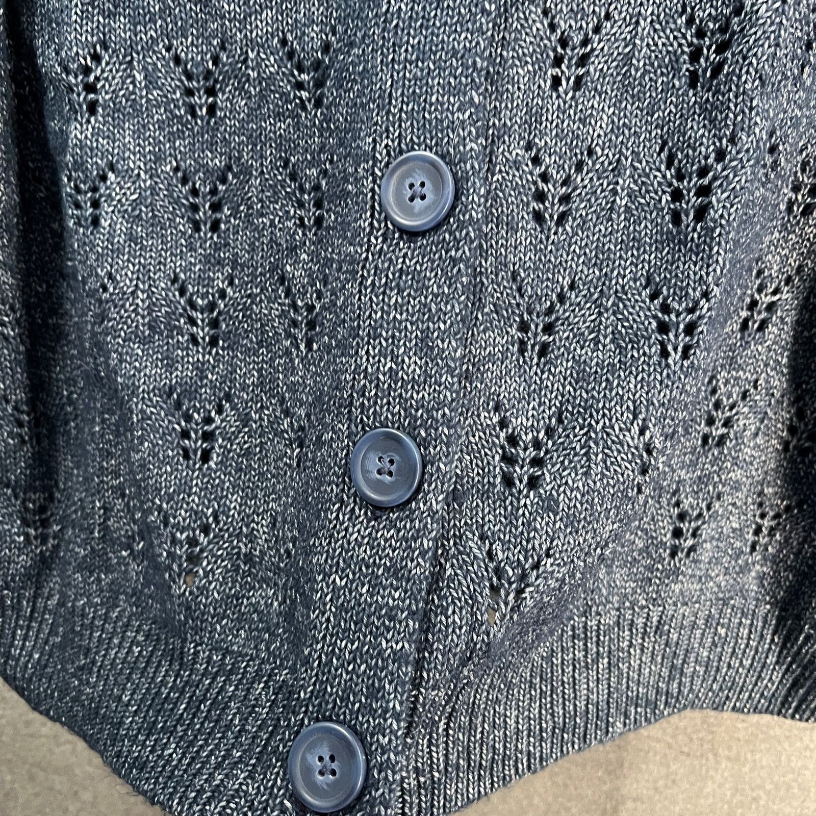 Other Candace Cameron Bure Pointelle Sweater with Novelty Button Size M / US 6-8 / IT 42-44 - 7 Thumbnail
