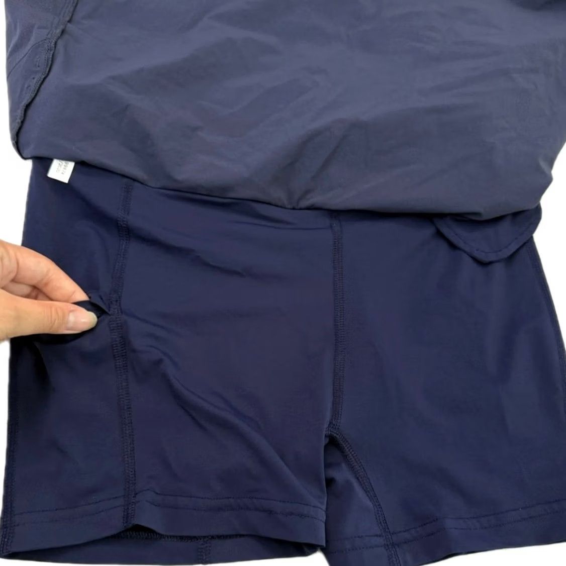 Outdoor Voices Outdoor Voices Skort Women Small Navy Blue Mini Skort with Pockets Size ONE SIZE - 5 Thumbnail