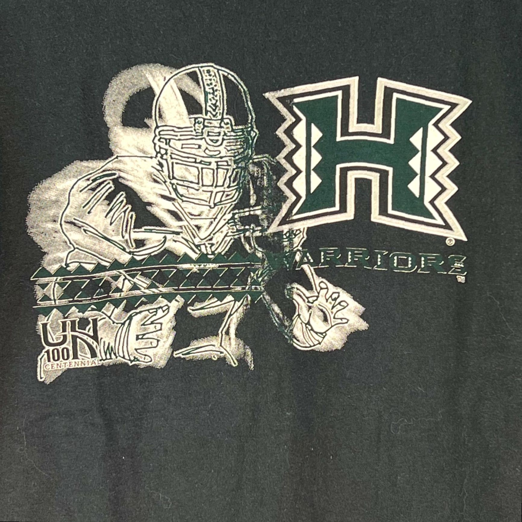 Fruit Of The Loom Fruit of the Loom University of Hawaii Rainbow Warriors Graphic T-Shirt Adult Large Black Mens Size US L / EU 52-54 / 3 - 3 Thumbnail