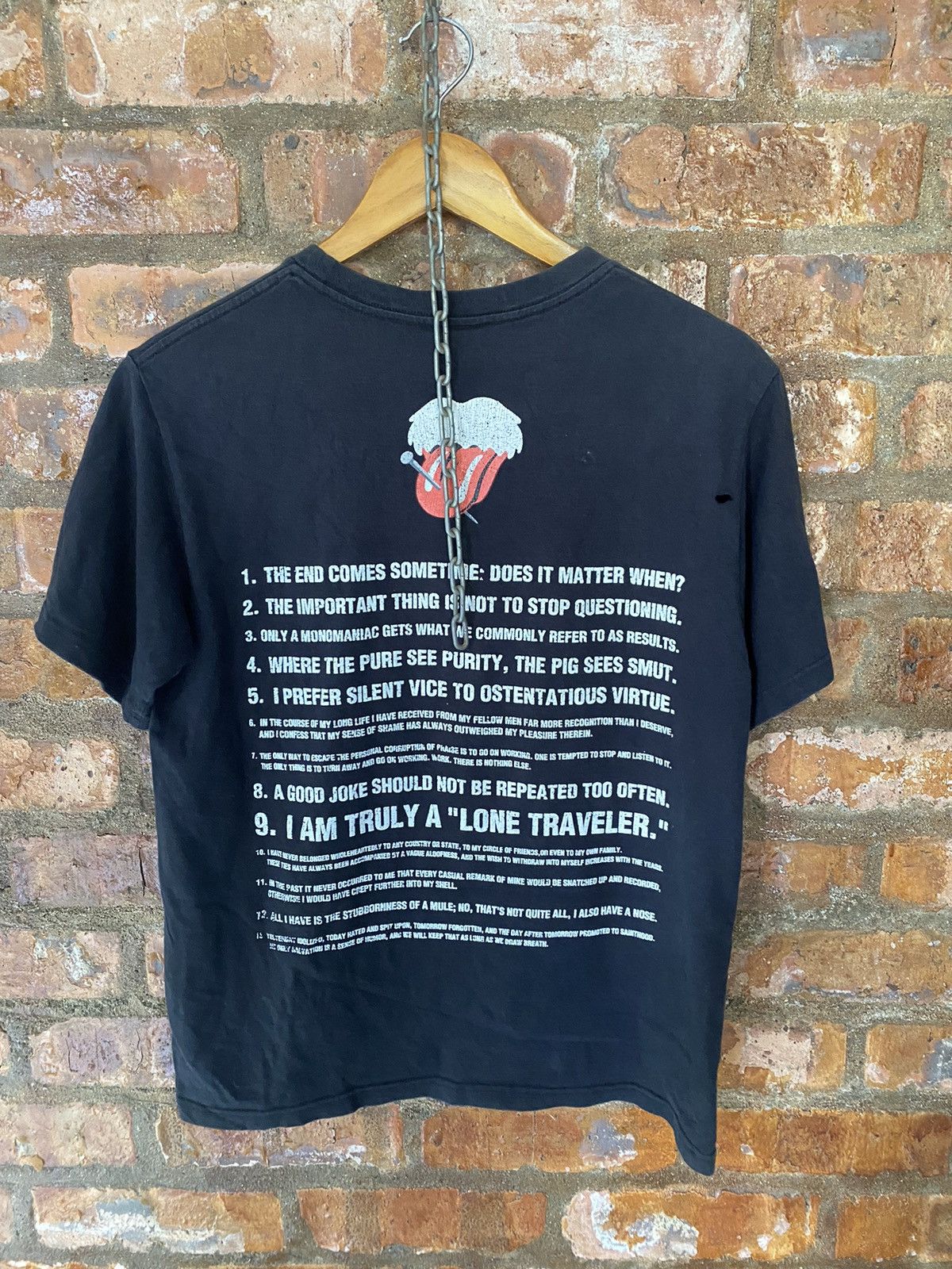 Number (N)ine 🔥Iconic rolling stone lip and tongue tee Size US M / EU 48-50 / 2 - 7 Thumbnail