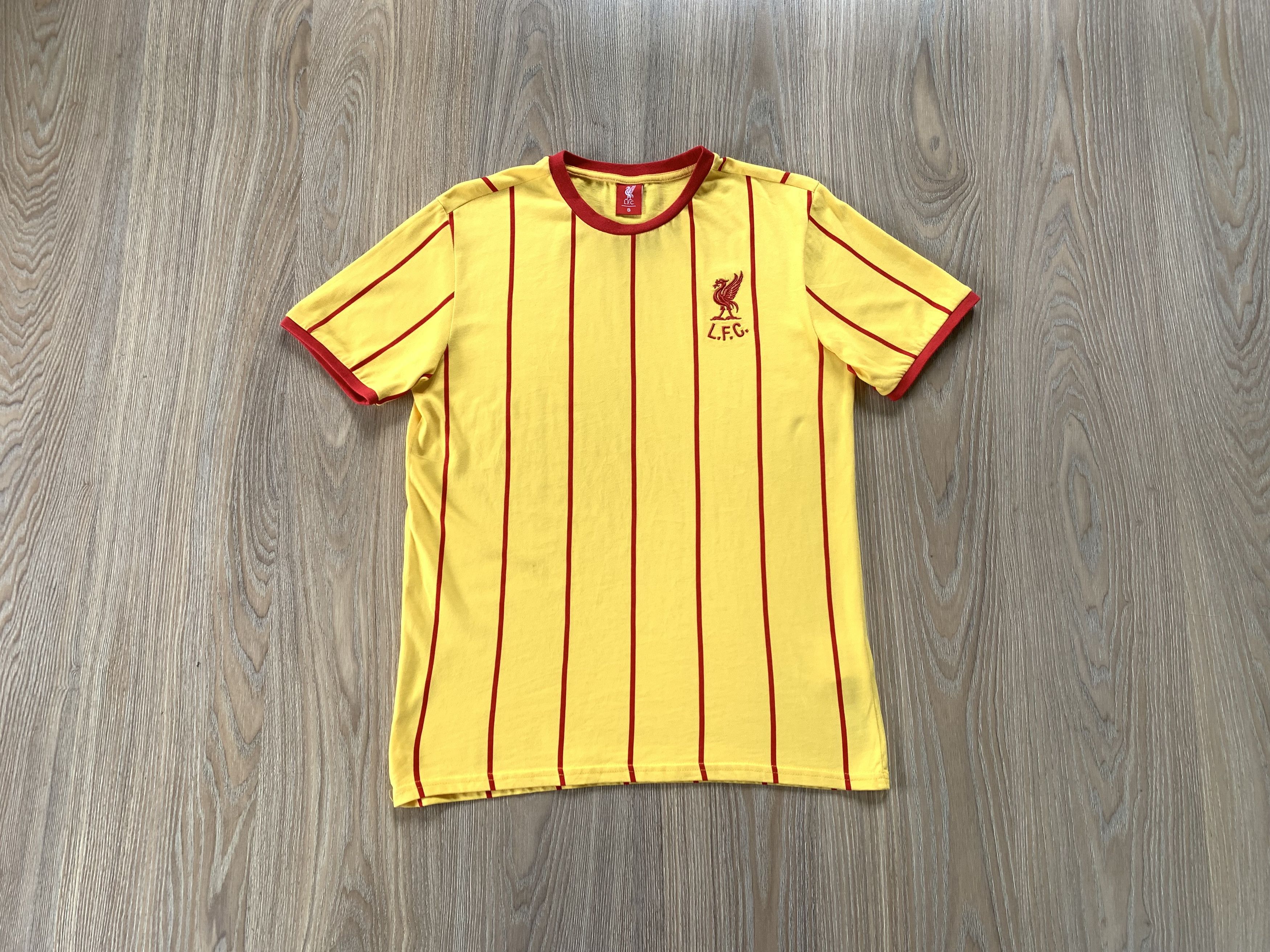 Other Liverpool Away Retro Cotton Stripe Football Shirt Size US S / EU 44-46 / 1 - 1 Thumbnail