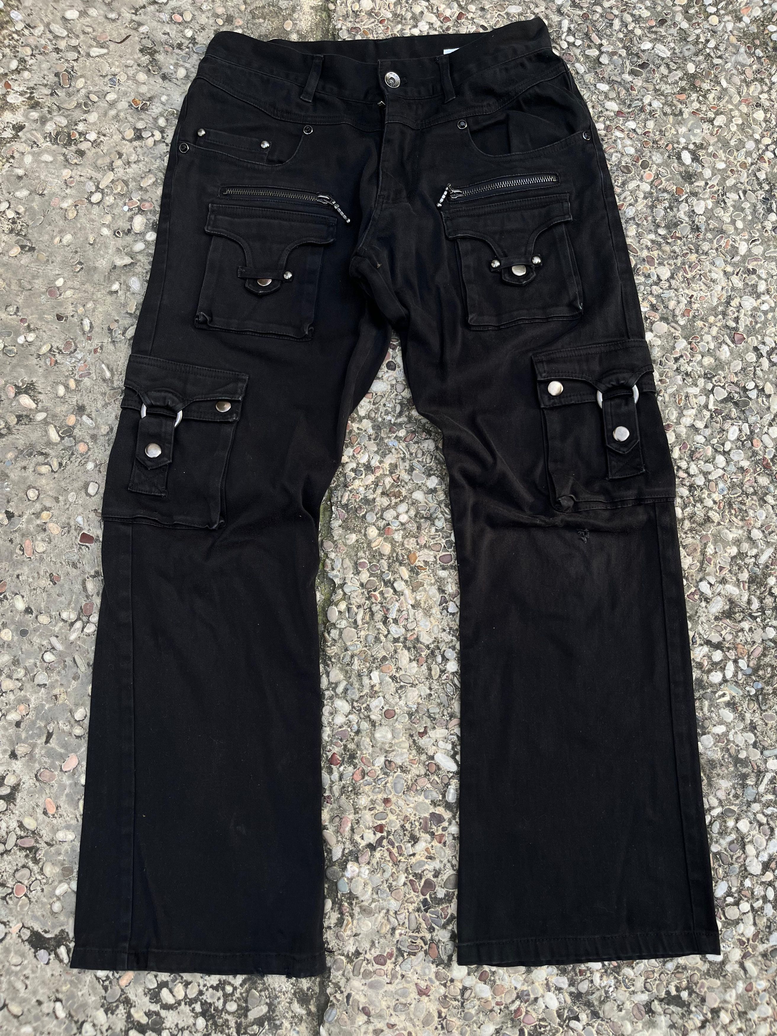 Le Grande Bleu (L.G.B.) × Tornado Mart × semanticdesign Semantic Design Flared Multipocket Pants Size US 29 - 1 Thumbnail