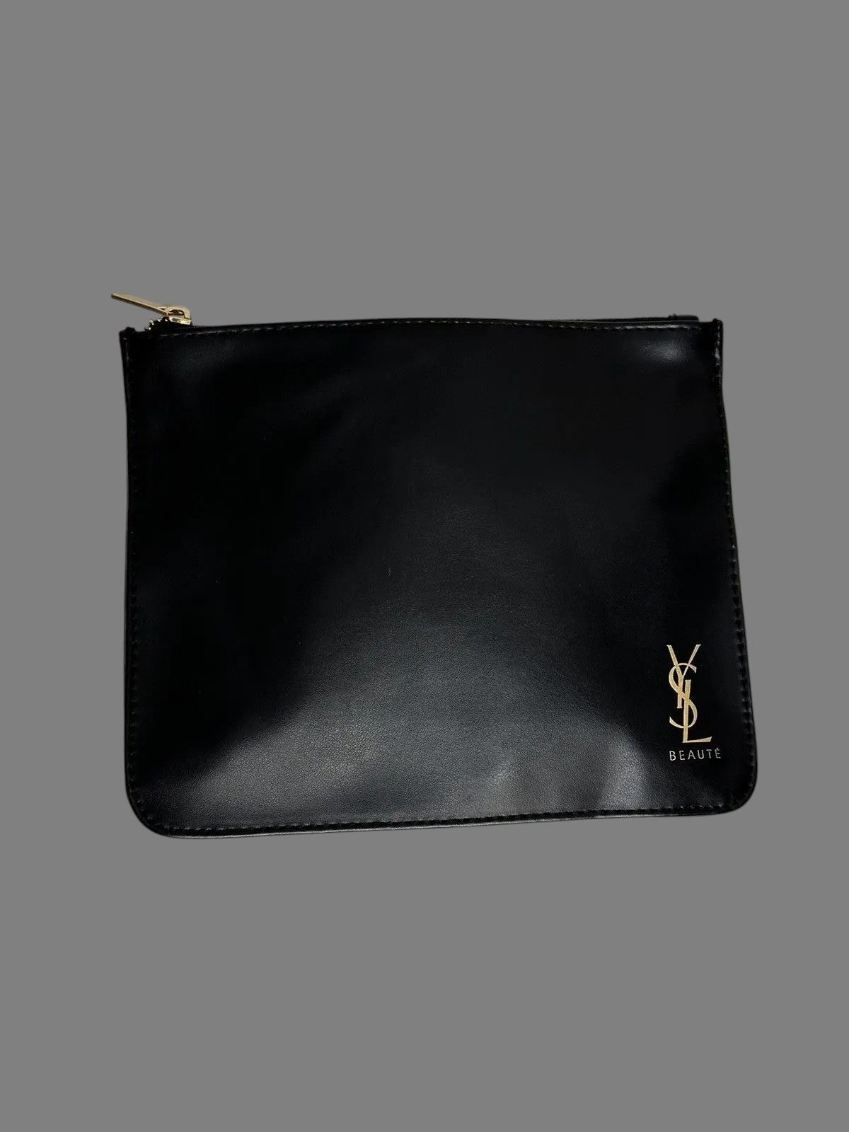 Beauty Beast Black Leather Yves Saint Laurent Clutch Pouch 17x20cm Size ONE SIZE - 9 Thumbnail