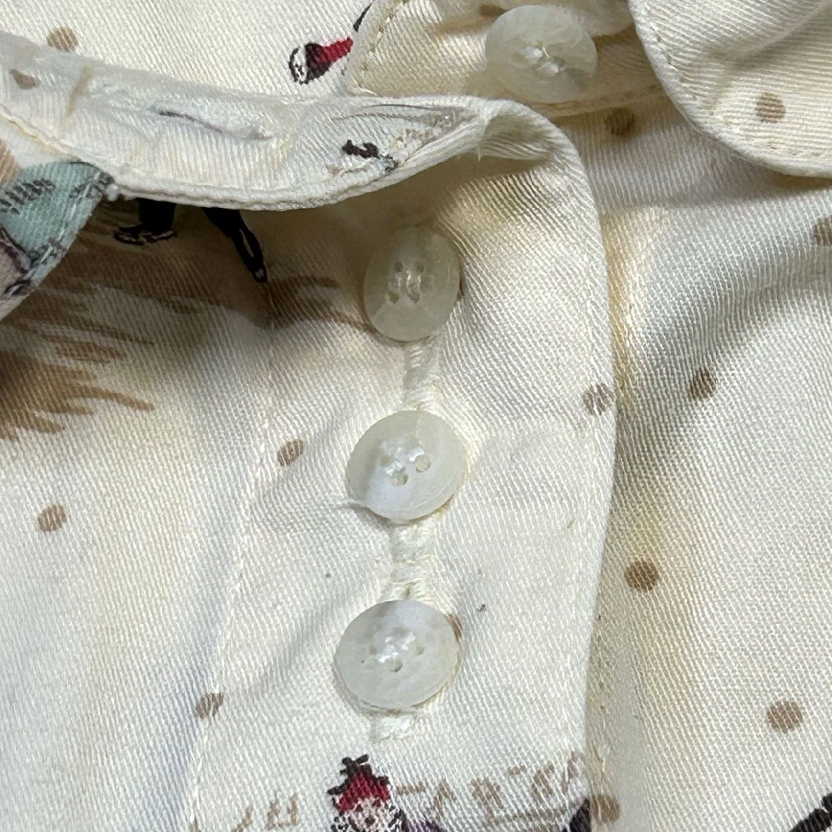 Vintage VINTAGE LizWear Pleated Shirt Womens M Button-Up Yellow Cottagecore 90s Bohemian Retro School Winter Ice Skating Size M / US 6-8 / IT 42-44 - 4 Thumbnail