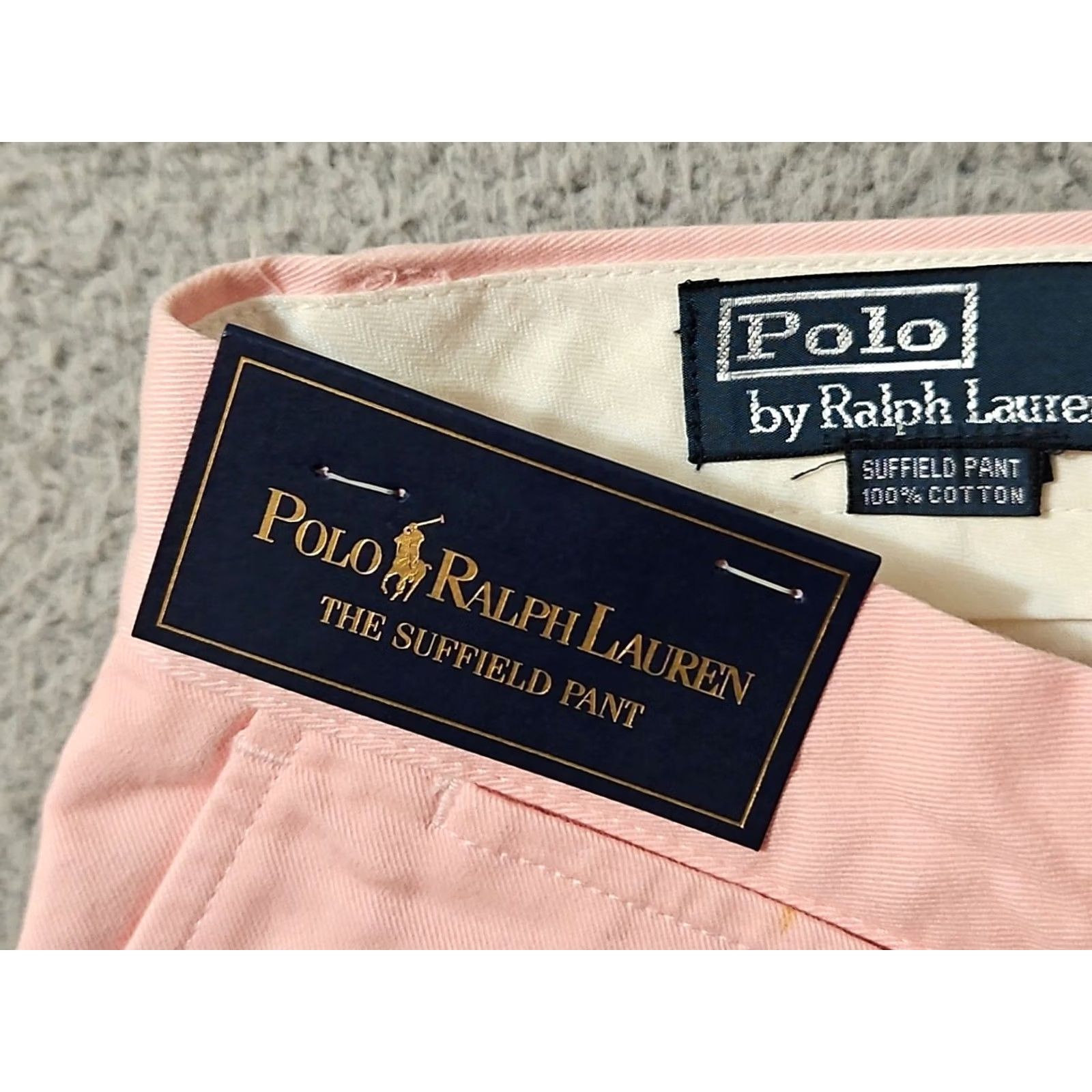 Polo Ralph Lauren Polo Ralph Lauren Pants 32x26 Pink Solid Cotton Mens Sz 32 Inseam 26 NWD Hemmed Regular Shirt? Size US XS / EU 42 / 0 - 4 Thumbnail