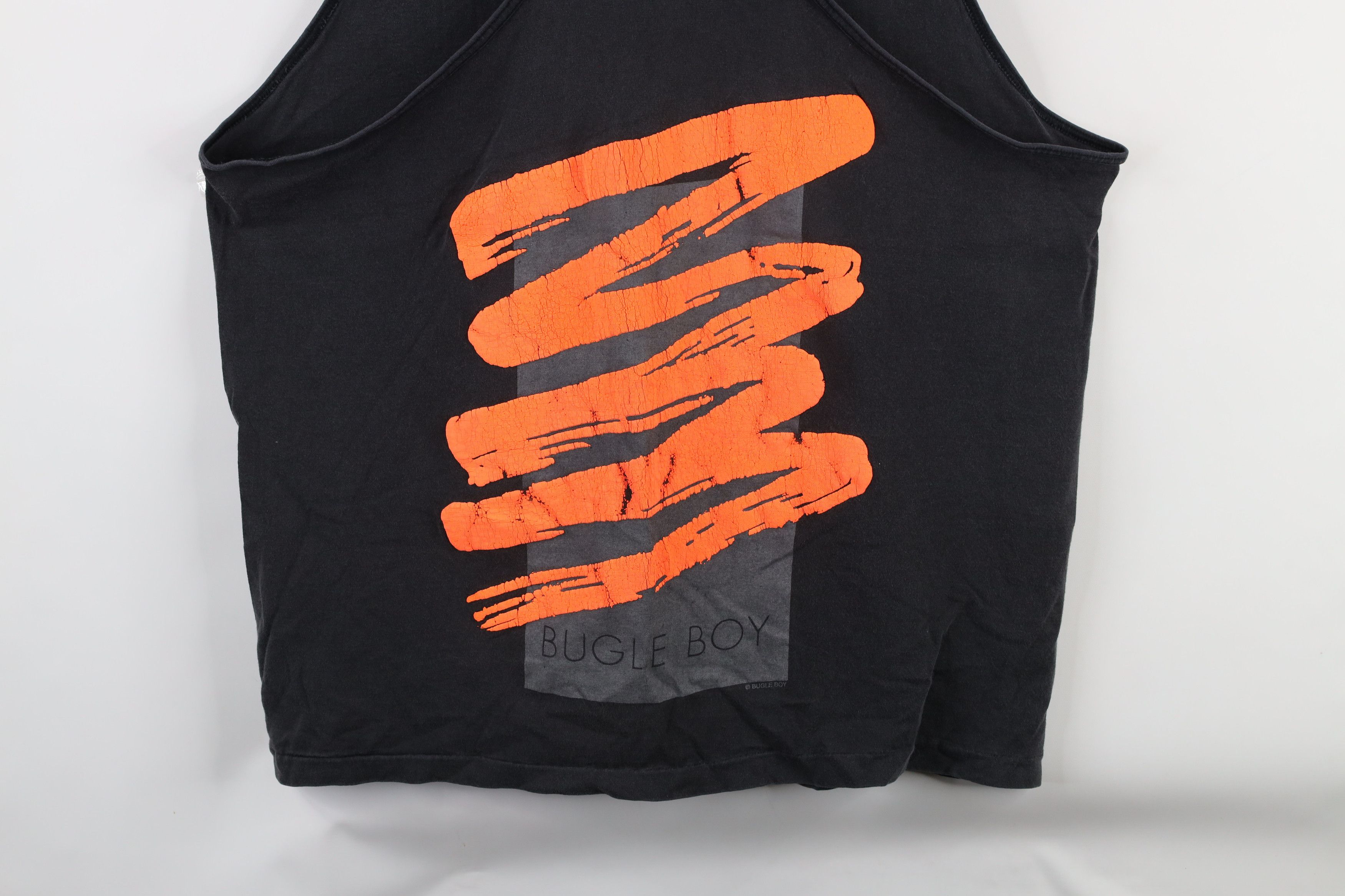 Vintage Vintage 90s Bugle Boy Out Abstract Tank Top T-Shirt Black Size US XL / EU 56 / 4 - 9 Thumbnail